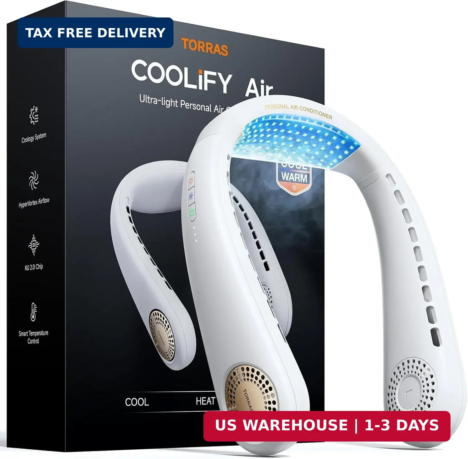 TORRAS COOLiFY Air 2026 Upgraded Neck Fan Air Conditioner, Dual-Airflow Pro Cool