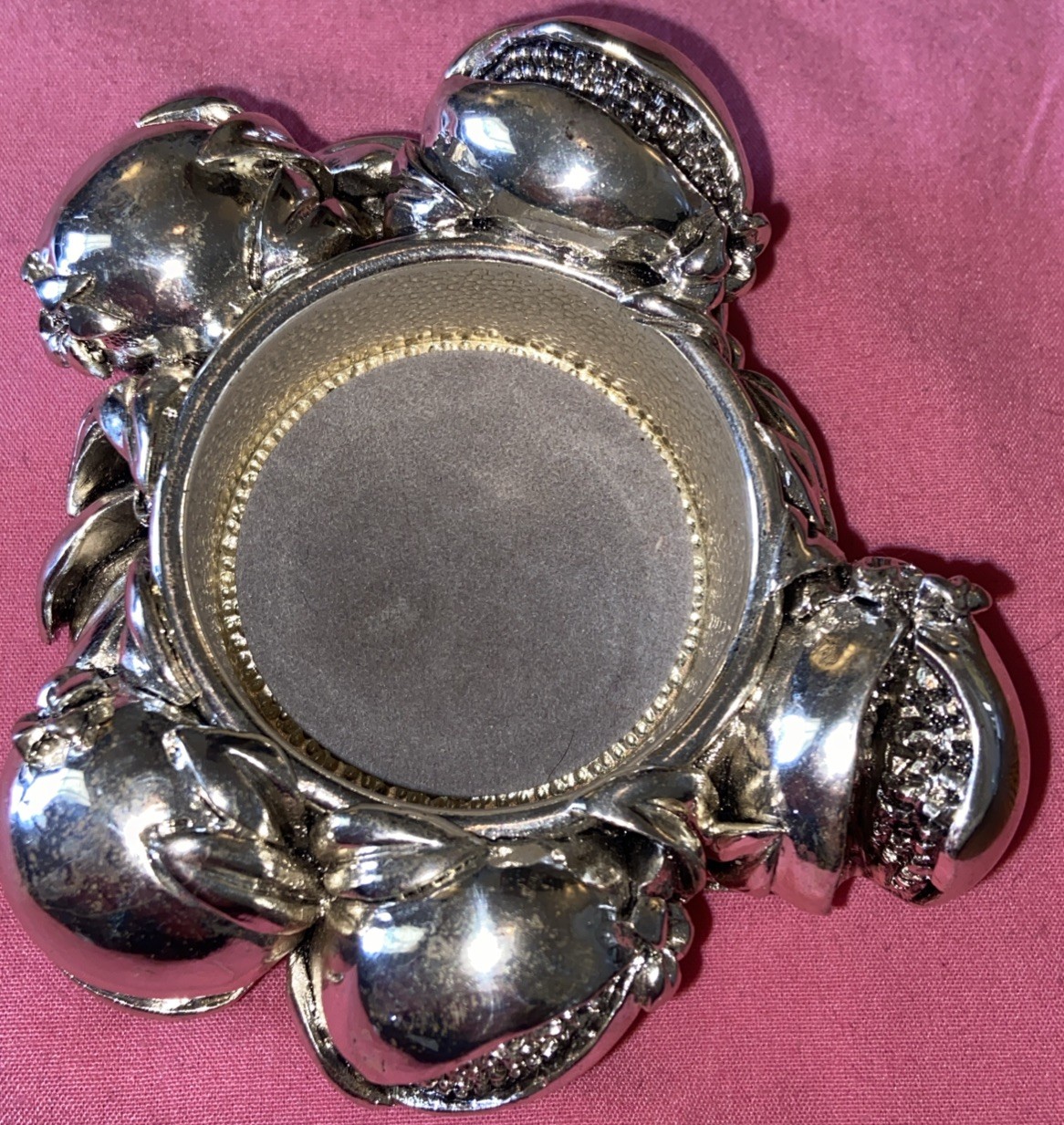 Laminato Argento Silver Plated Candleholder 4 1/2 In By 3 1/2in Will Fit 1.75in