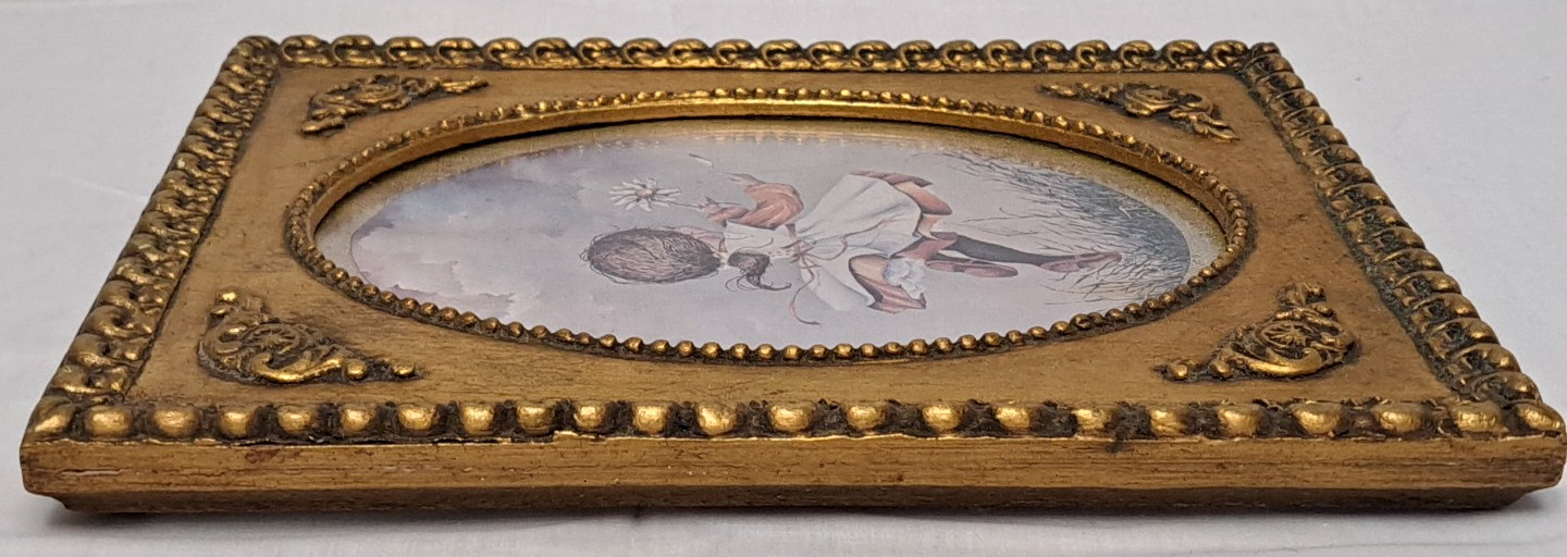 Antique 8×10 Solid Wooden Picture Frame Carved Ornate Gold Gilt Scroll Baroque