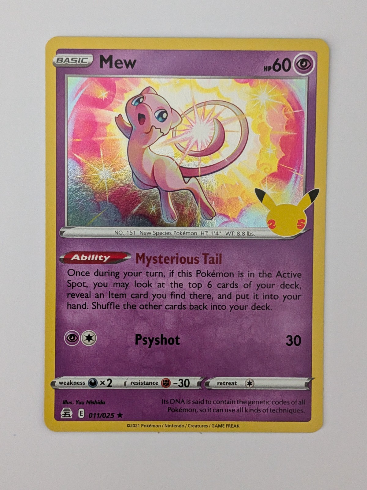 Pokemon Mew Celebrations #011/025 LP TCG