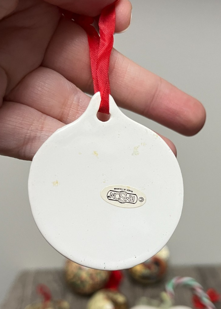 Vintage Christmas Ornaments/Figures- Various Materials and Time Periods Lot of 9