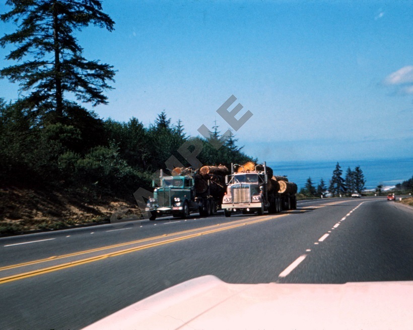 Kenworth Logging Trucks Semi Log Truck Rig 8″x 10″ Trucking Photo 12