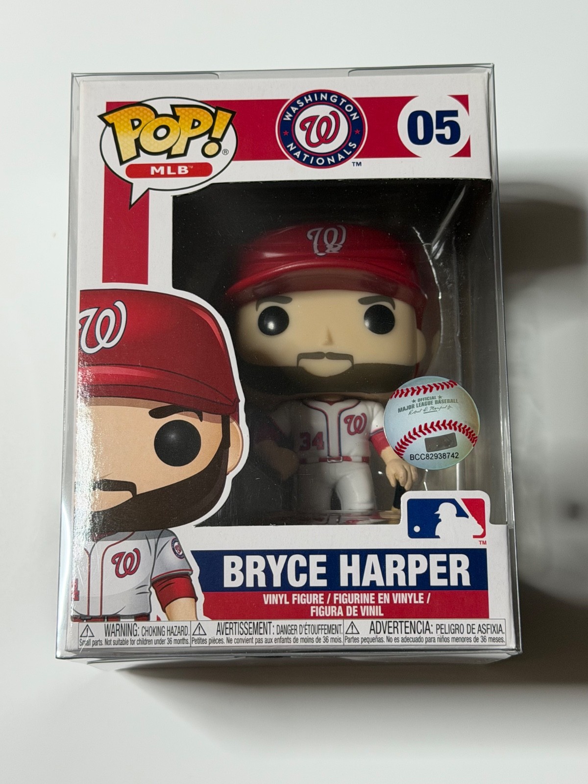 Funko Pop! MLB Washington Nationals Bryce Harper #05 Vinyl Figure