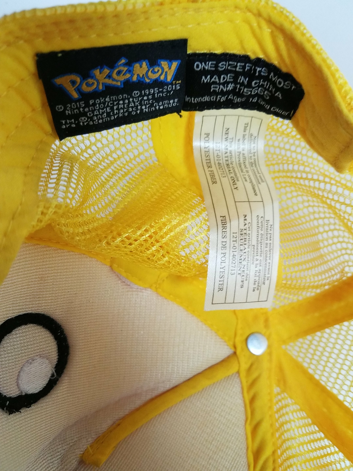 Pikachu Pokemon Baseball Hat Cap