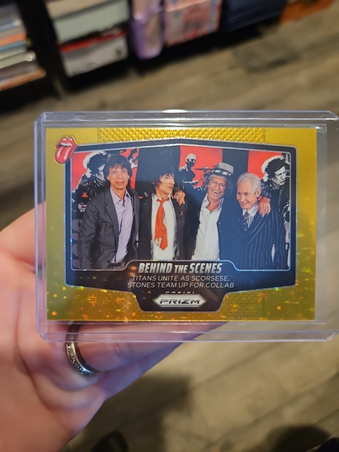 THE ROLLING STONES SSP 2025 Prizm Gold Confetti Behind The Scenes #14 8 /10