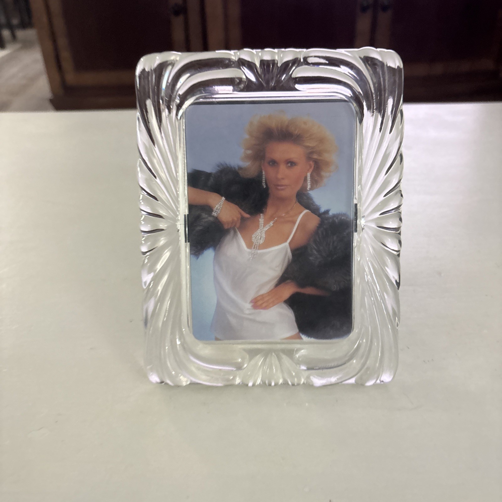 Crystal Picture Frame. Rectangle. hold 4″×2.3/4”