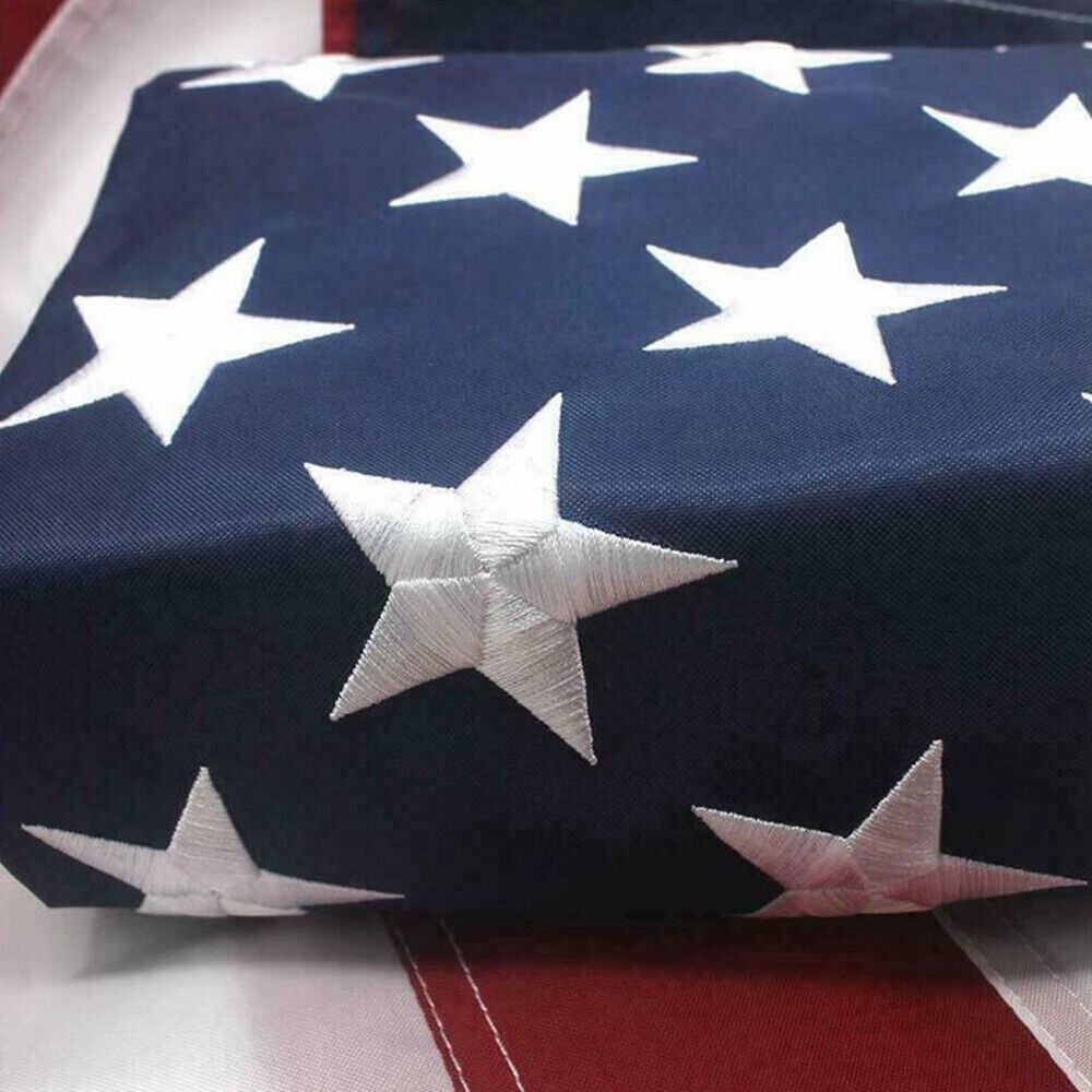 6×10 Foot American Flag Embroidered US Flag USA Banner Heavy Duty Nylon