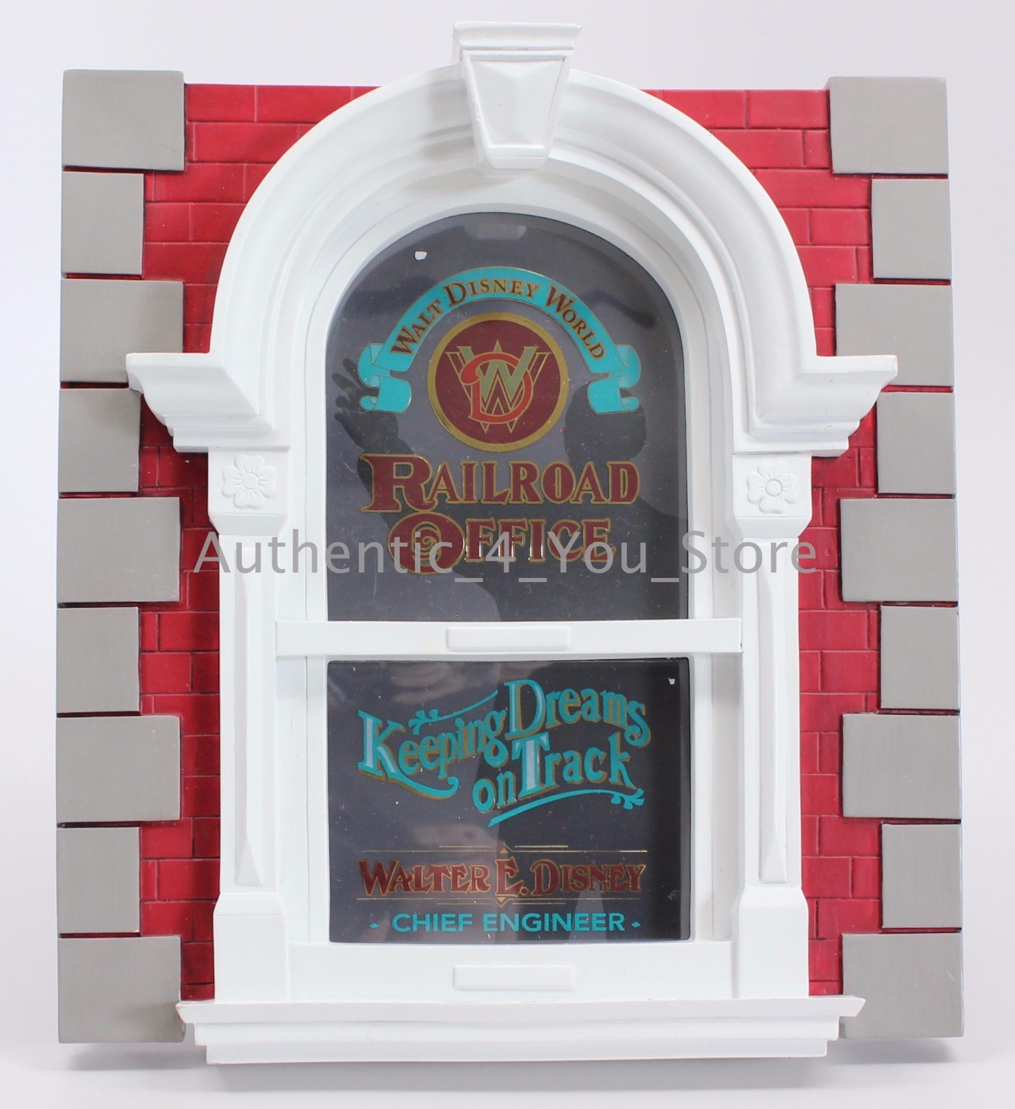Disney Parks Magic Kingdom Main Street Railroad Office Window Photo Frame 5″x7″