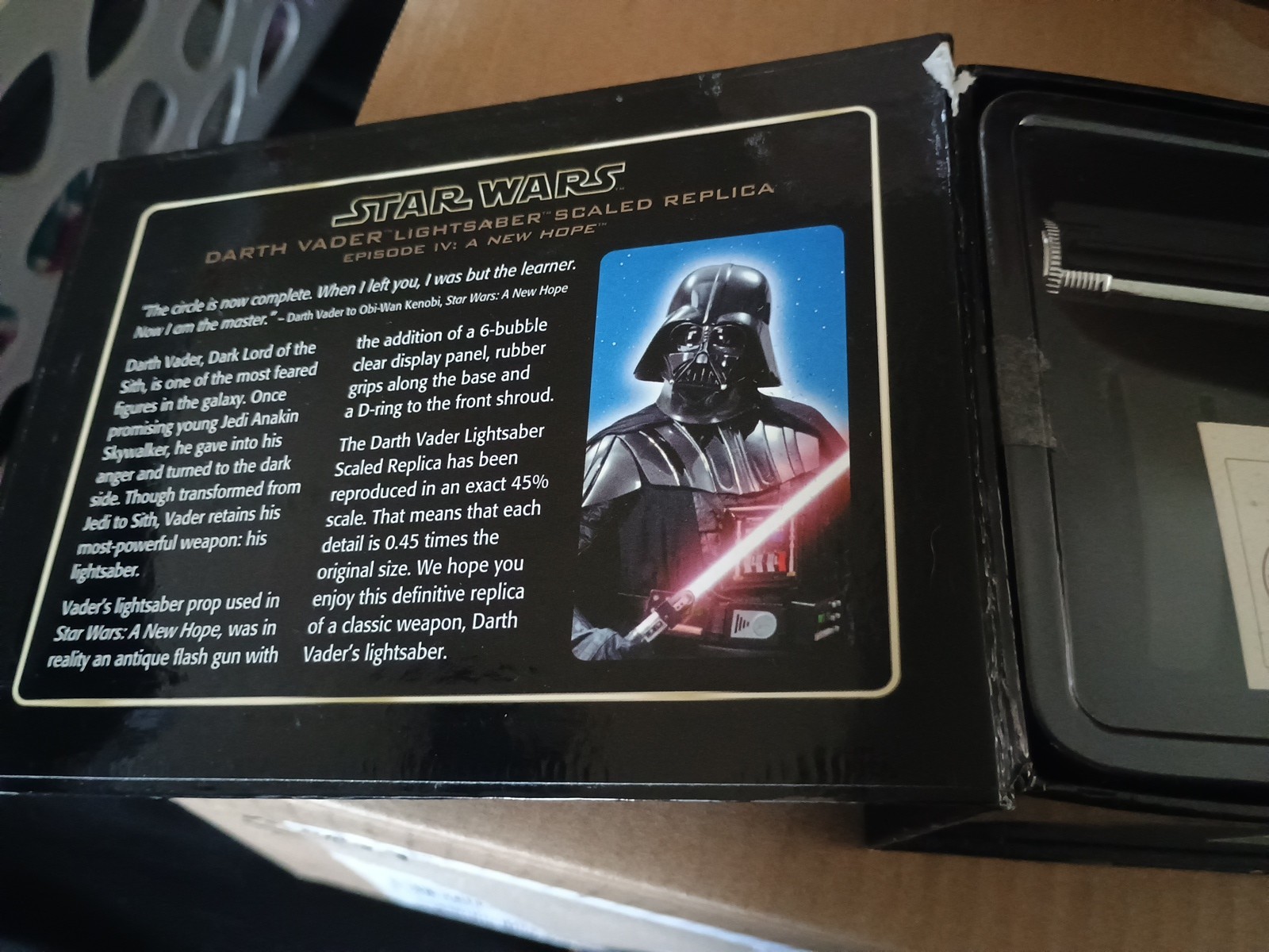 Star Wars 2006 Master Replicas Darth Vader Lightsaber .45 Scale SW-306