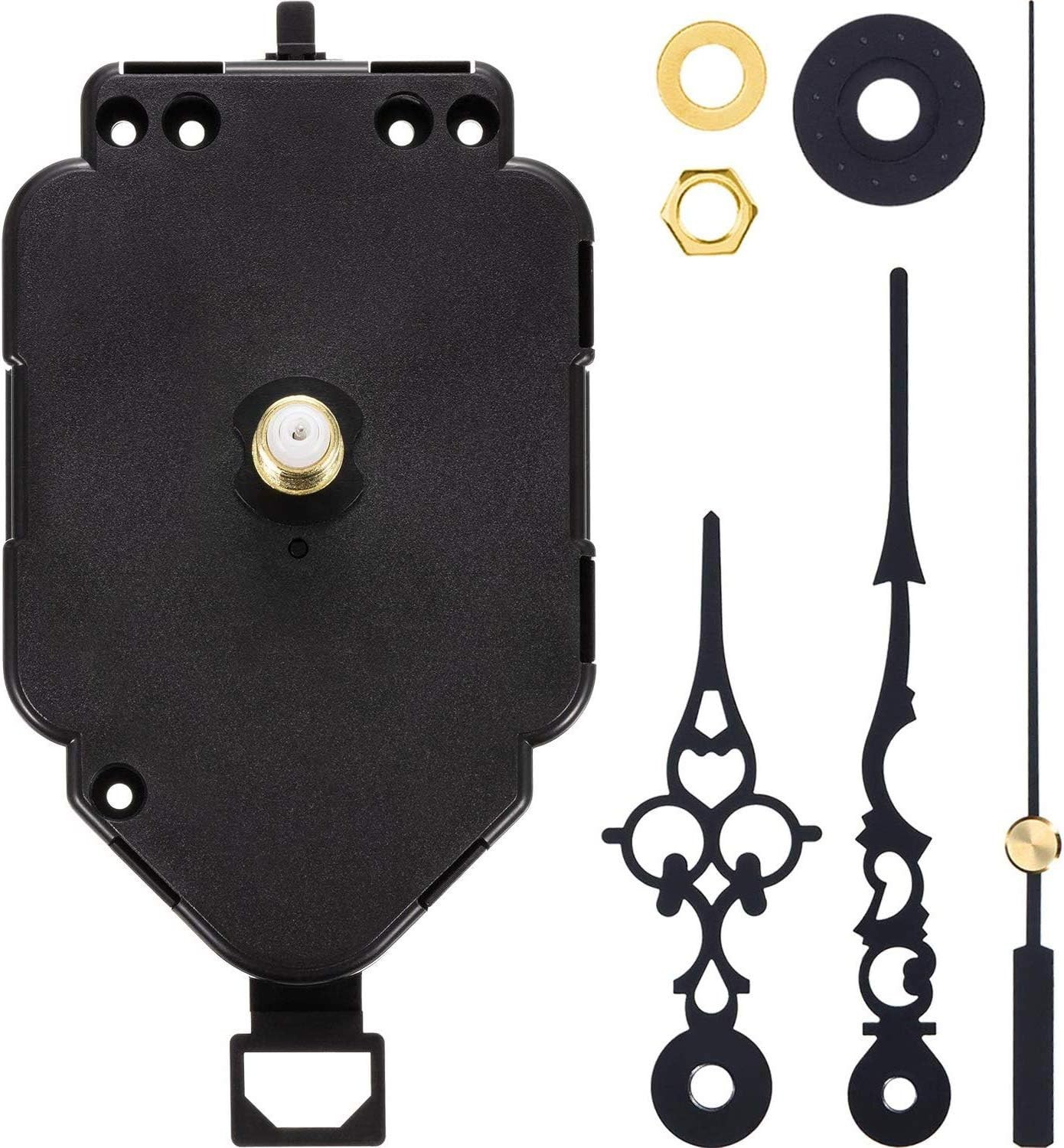 Frameless Quartz Clock Movement Kit with Silent Pendulum – Easy Installation