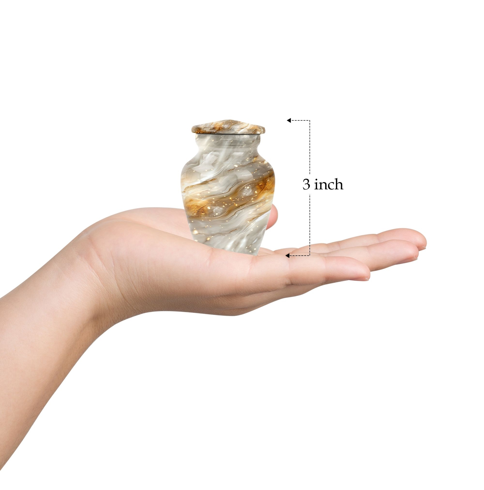 Abstract Small Keepsake Urn For Human Ashes 3 Inch Urns For Human Ashes Adult