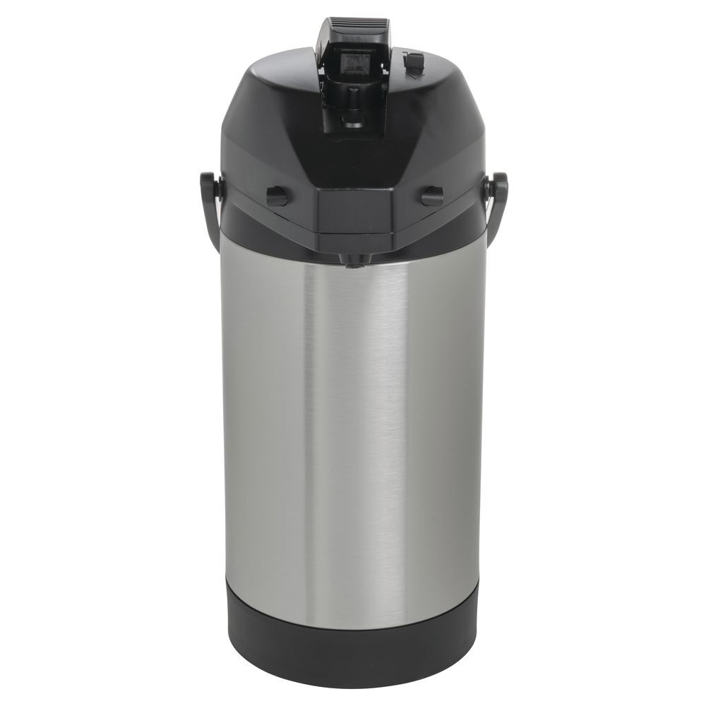 3L Stainless Steel Lever Lid Airpot – 9 1/2″W x 6 1/2″D x 14 1/2″H