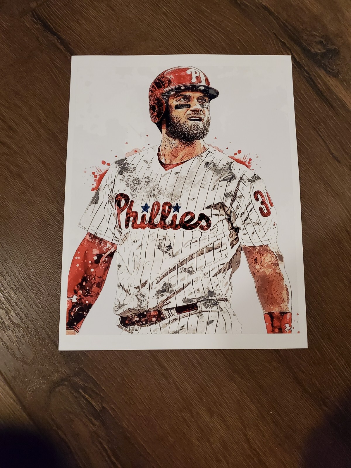 BRYCE HARPER Art Print Photo Rare 13″ x 19″ Poster PHILADELPHIA PHILLIES
