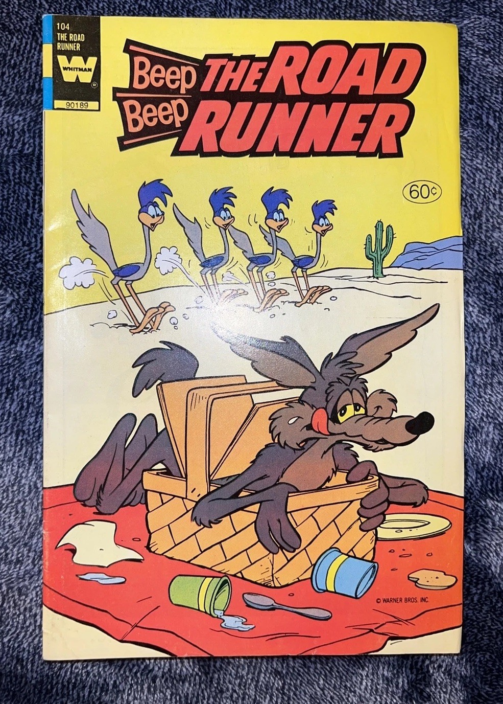 BEEP BEEP THE ROAD RUNNER 104 WHITE PGS WHITMAN COMICS WARNER BROS