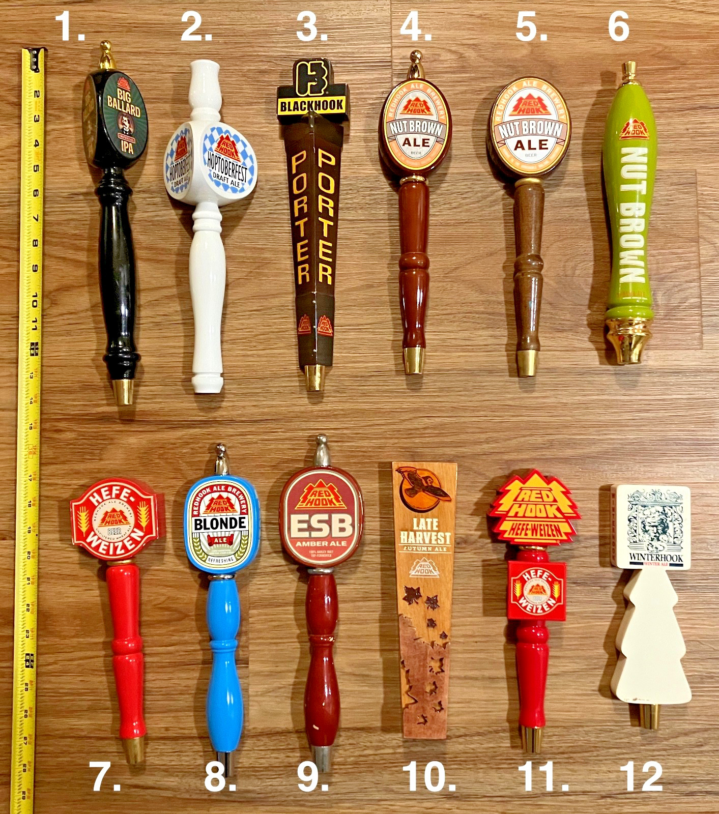 Redhook Beer Tap Handle Keg Topper Draft Bar Keg Knob Brewing Top Lot Pick One