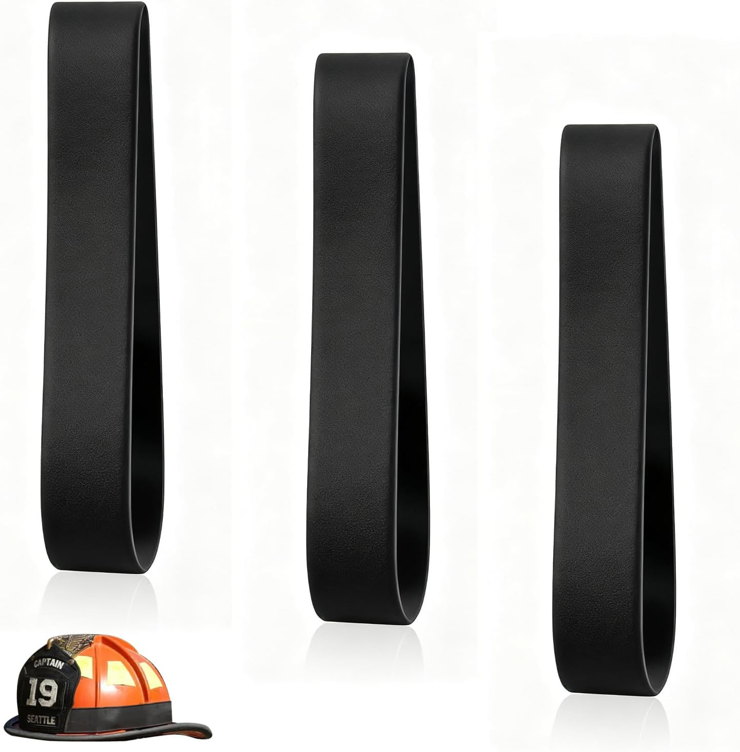 Firefighter Helmet Bands, Heavy Duty Rubber Helmet Strap Band Fits for Modern &