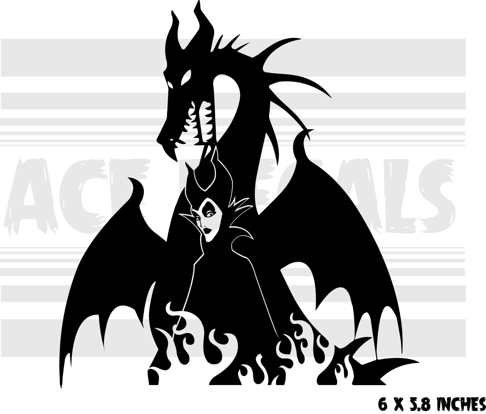 Maleficent – Dragon – Sleeping Beauty – Car laptop vinyl decal sticker