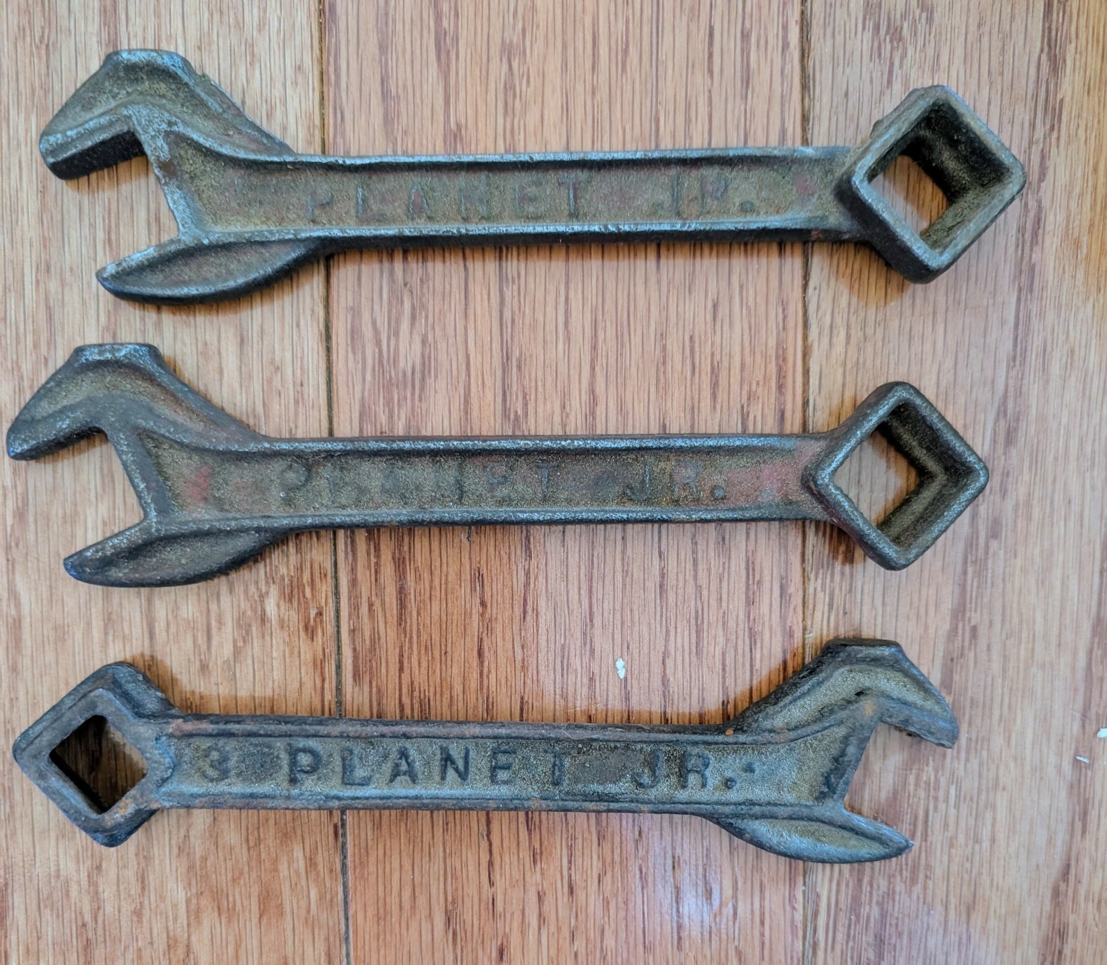 Vintage Planet Jr. Wrench # 3 Farm Implement Old Tool Combo Square Wrench lot