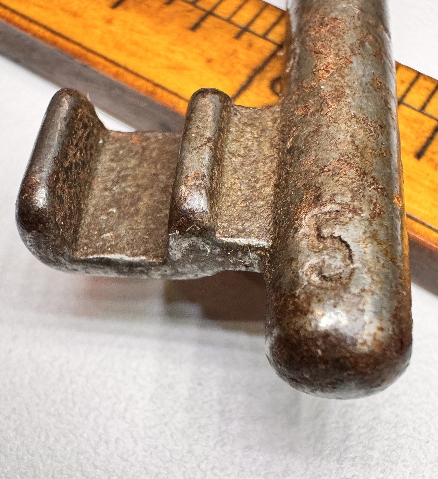 🌿 🗝️Antique Skeleton Key Solid Barrel Key authentic Antique Key!