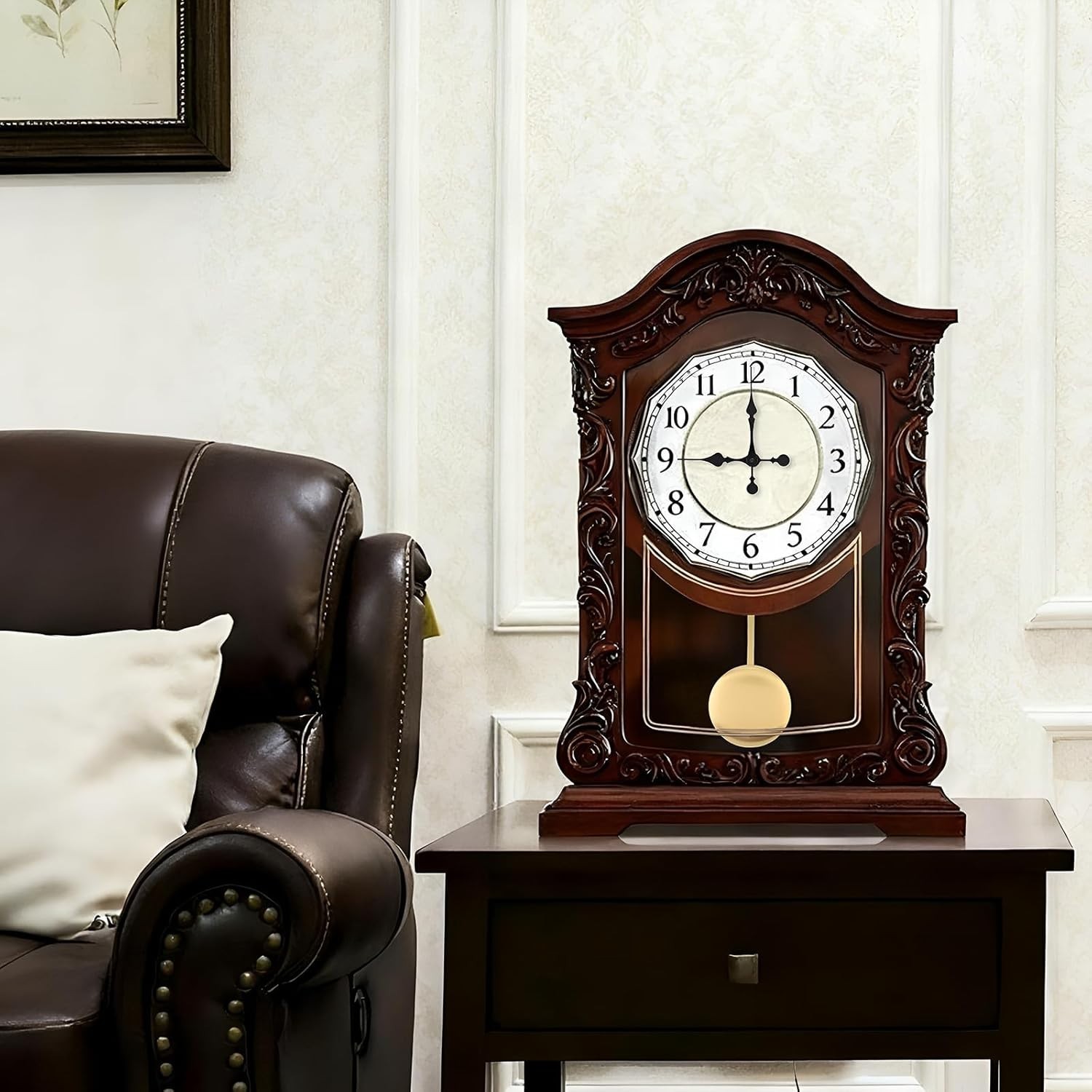 Versatile Quartz Pendulum Clock Movement with Clock Hands & Metal Hook Included