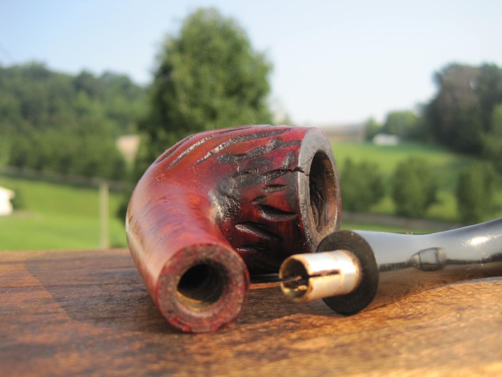 FOR REPAIR Dr Grabow Royal Duke Imp Briar White Spade Estate Pipe 5.1/4″ L: