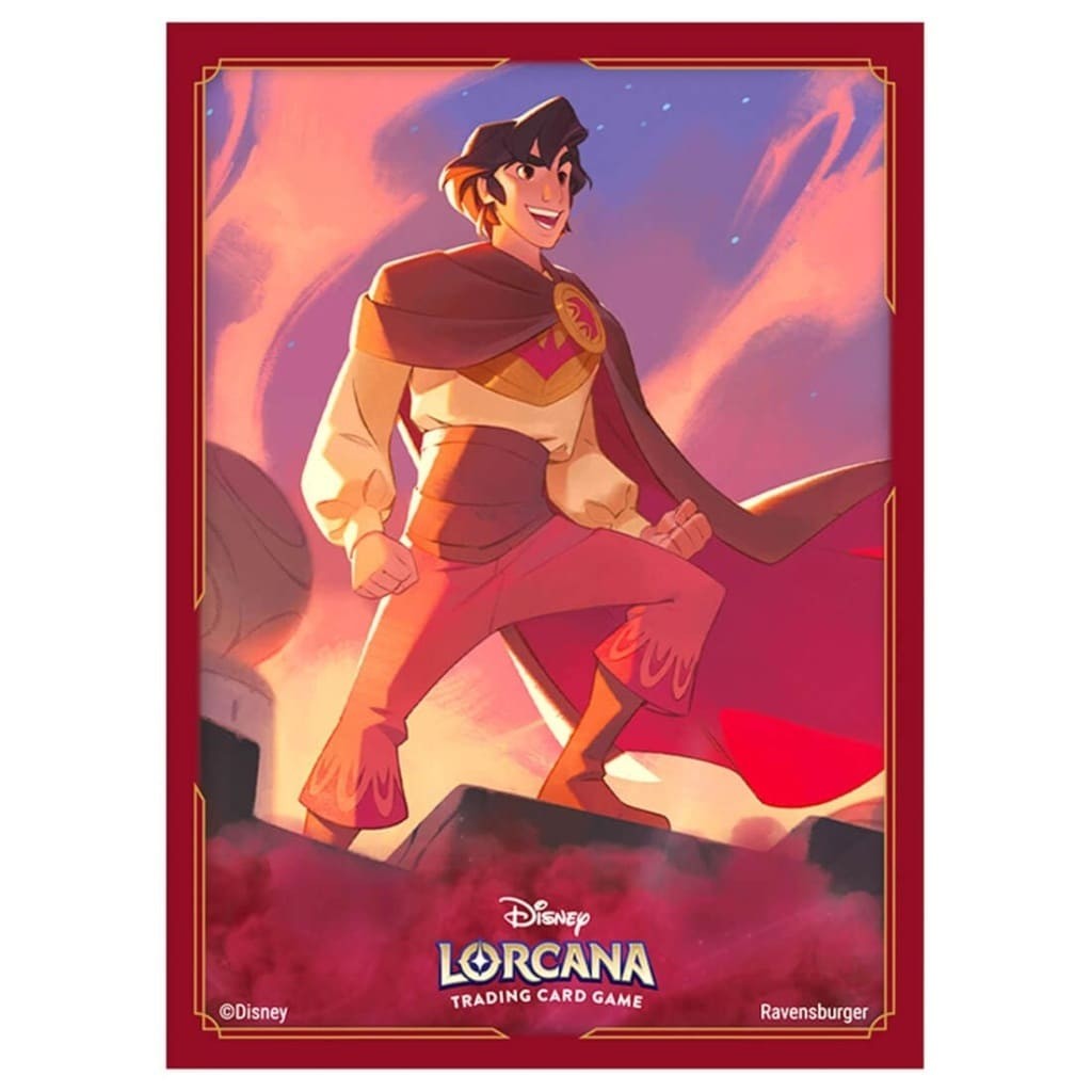 Disney Lorcana TCG Official Card Sleeves Aladdin Unruly Hero Collection