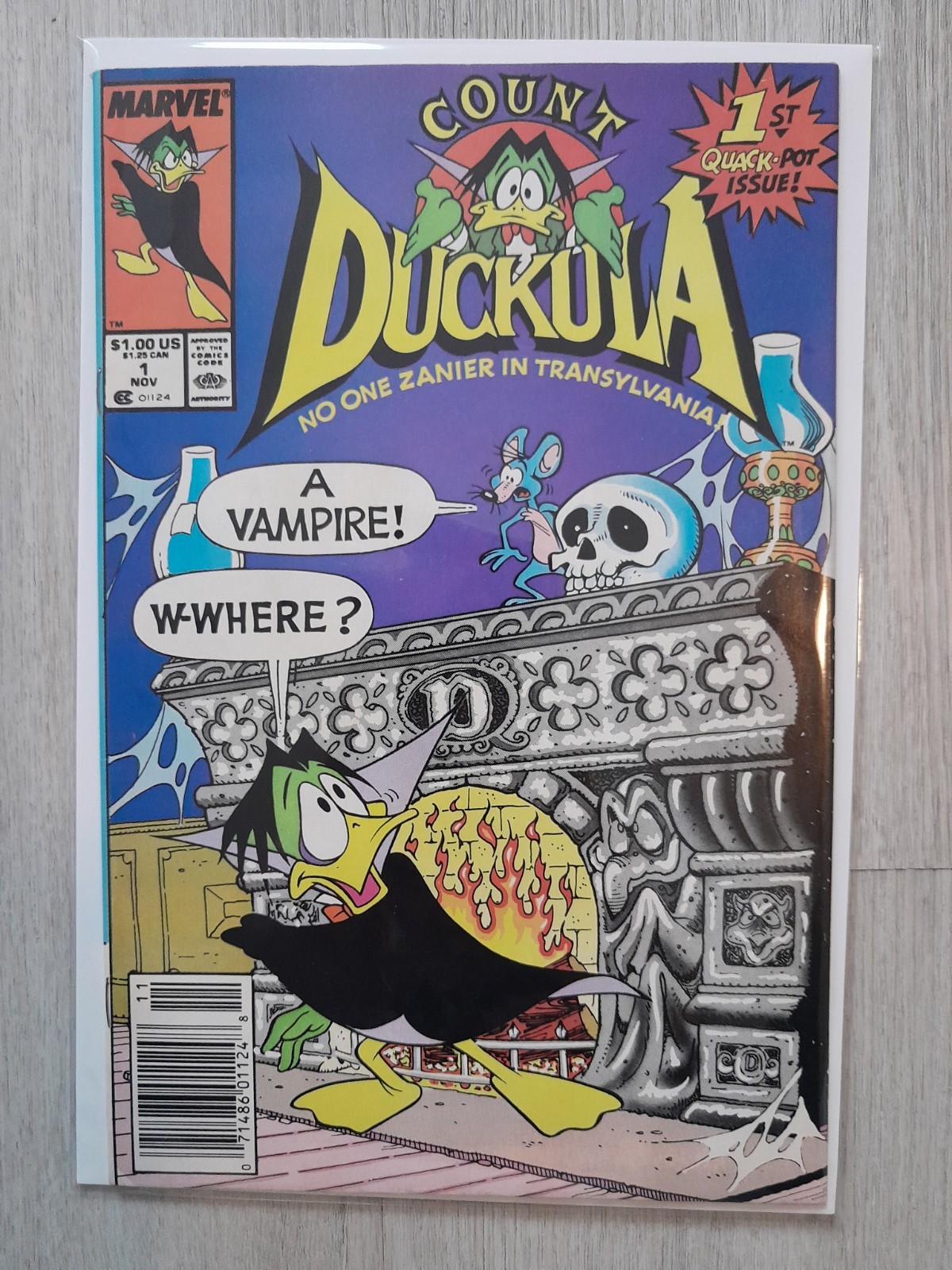 1988 Marvel Comics Count Duckula #1 1st App. Count Duckula