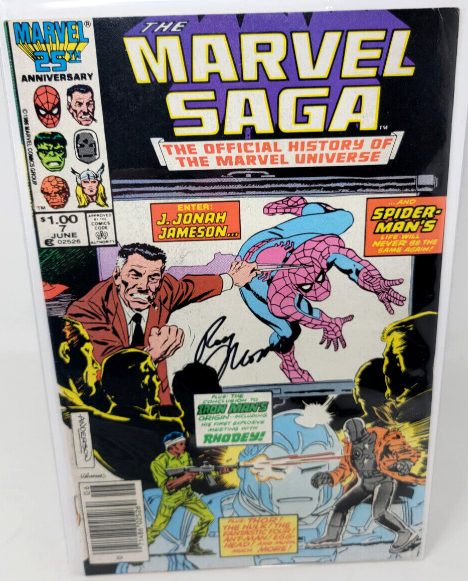 MARVEL SAGA #7 1986 8.5 Signed Roy Thomas Al Williamson Cover Art