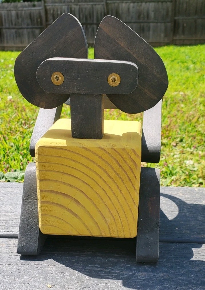 Handmade Cute Robot Plant Holder