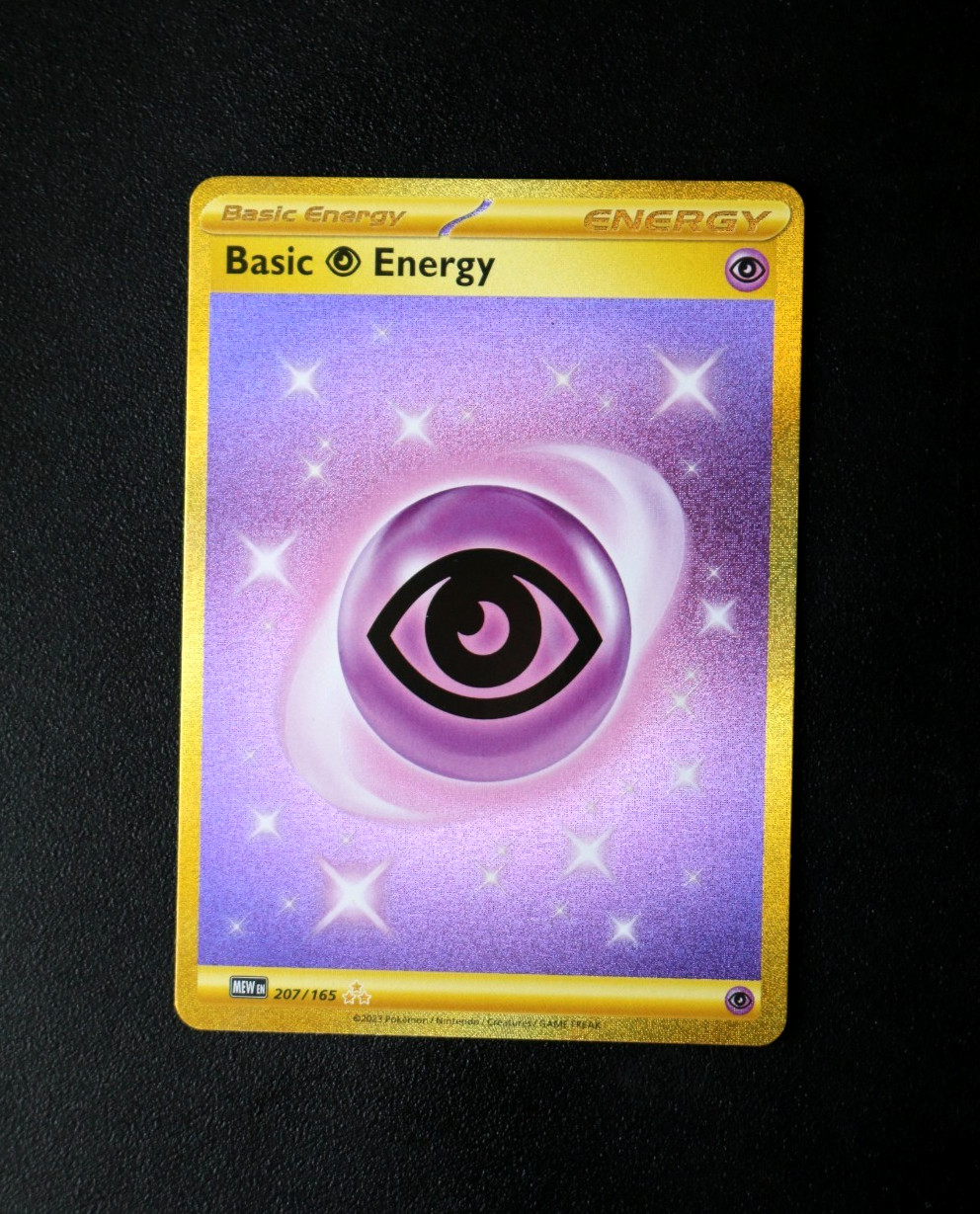 Pokémon Card TCG – Basic Psychic Energy 207/165 – S&V 151 – Hyper Rare – NM ⭐