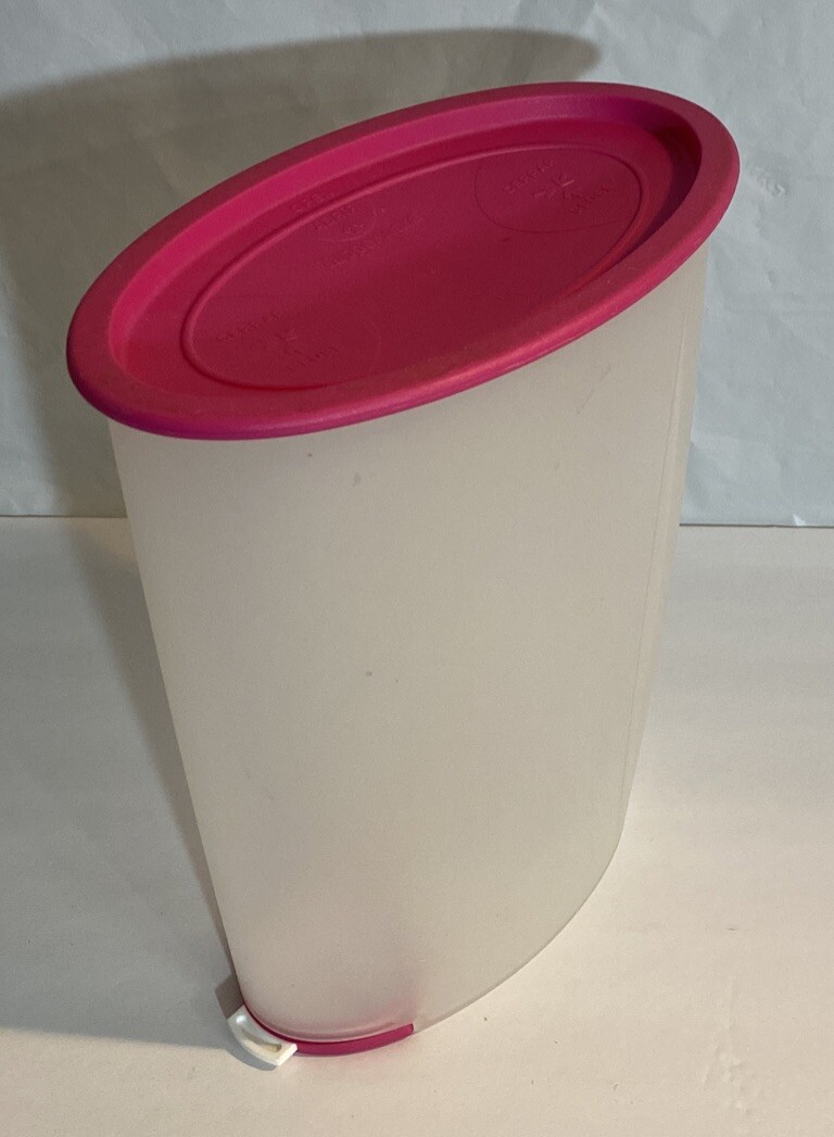 Tupperware FIFO Cereal Dry Food Keeper Container Storage 1.6L 7cup Pink 3976B-2