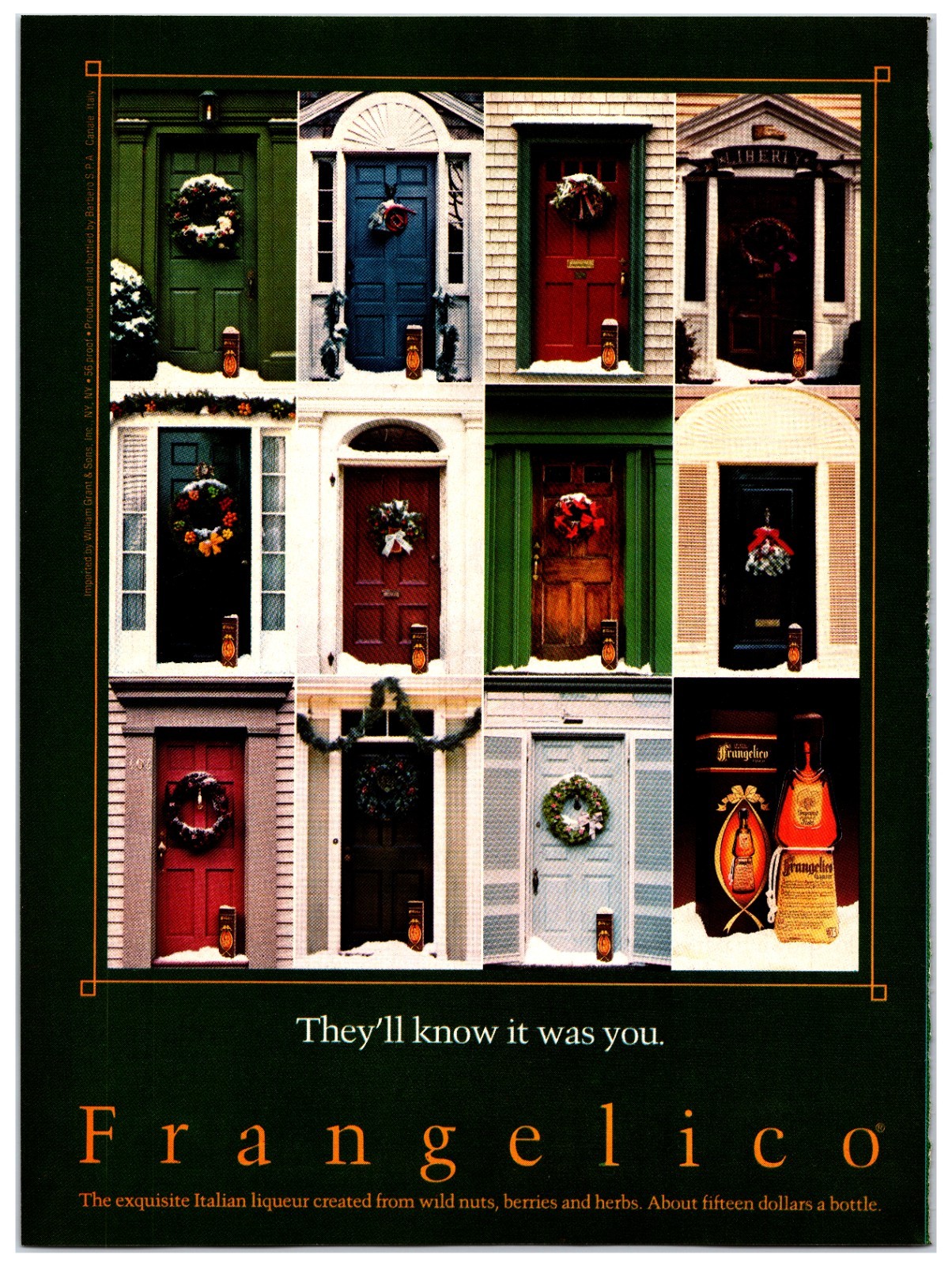 VTG 1981 Frangelico Italian Liqueur – Original Print Advertisement (8in X 11in)