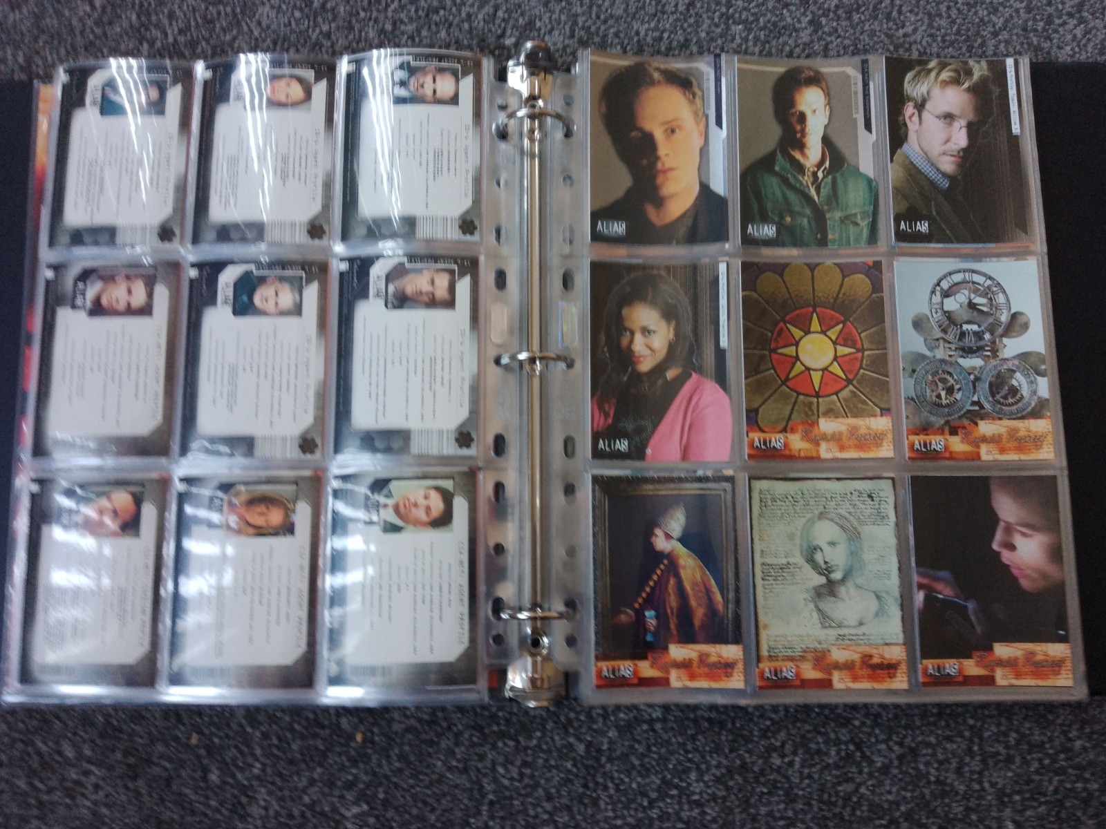 Alias Season 1 Inkworks 2002 Mini Master Set in Binder*read* Jennifer Garner