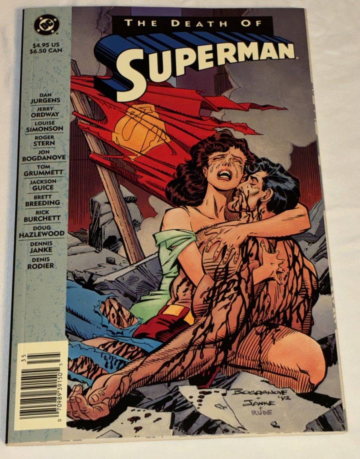 DEATH OF SUPERMAN TPB DC Comics – Doomsday – Great Condition – Newstand Edition
