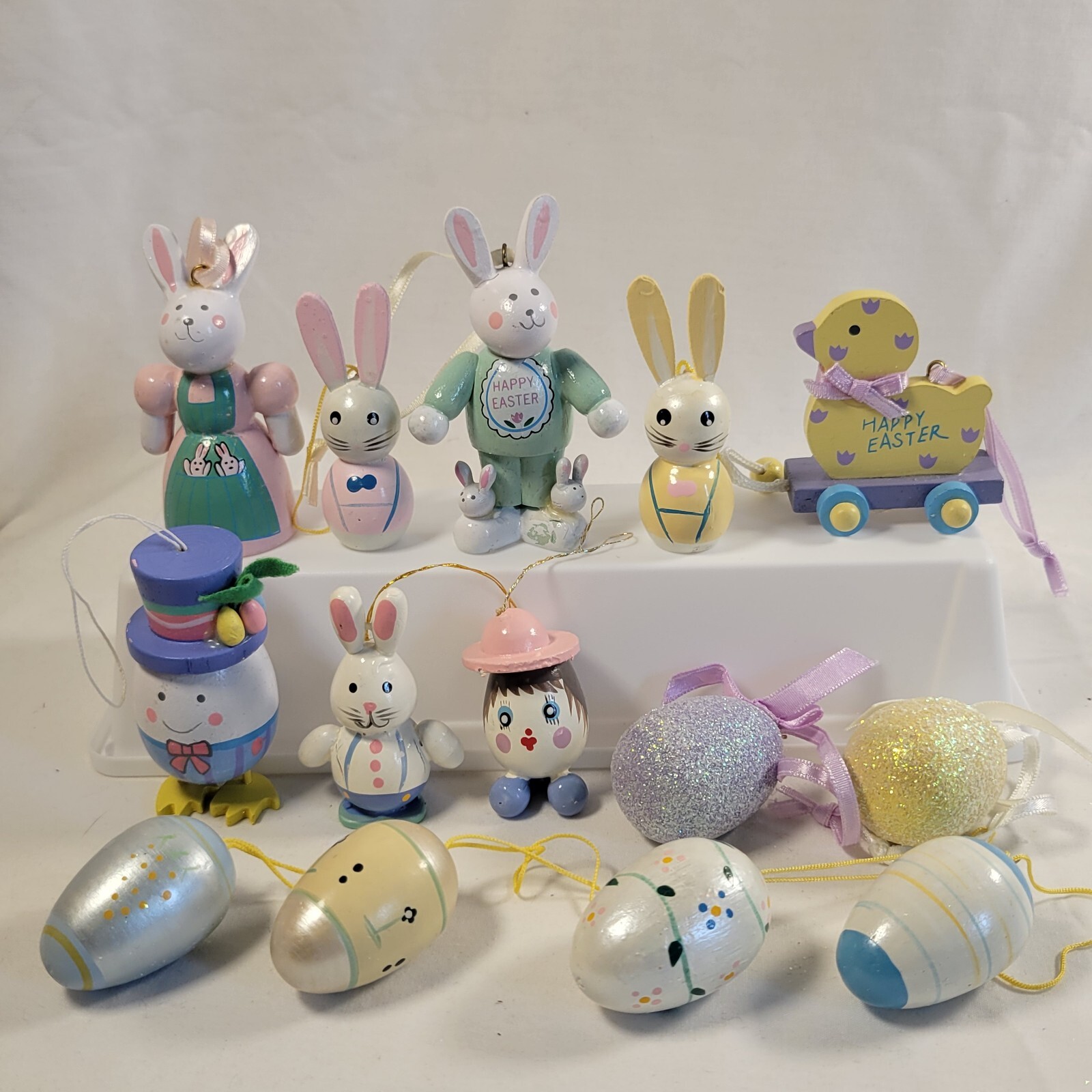 Easter Wooden Hanging Ornaments Spring Lot