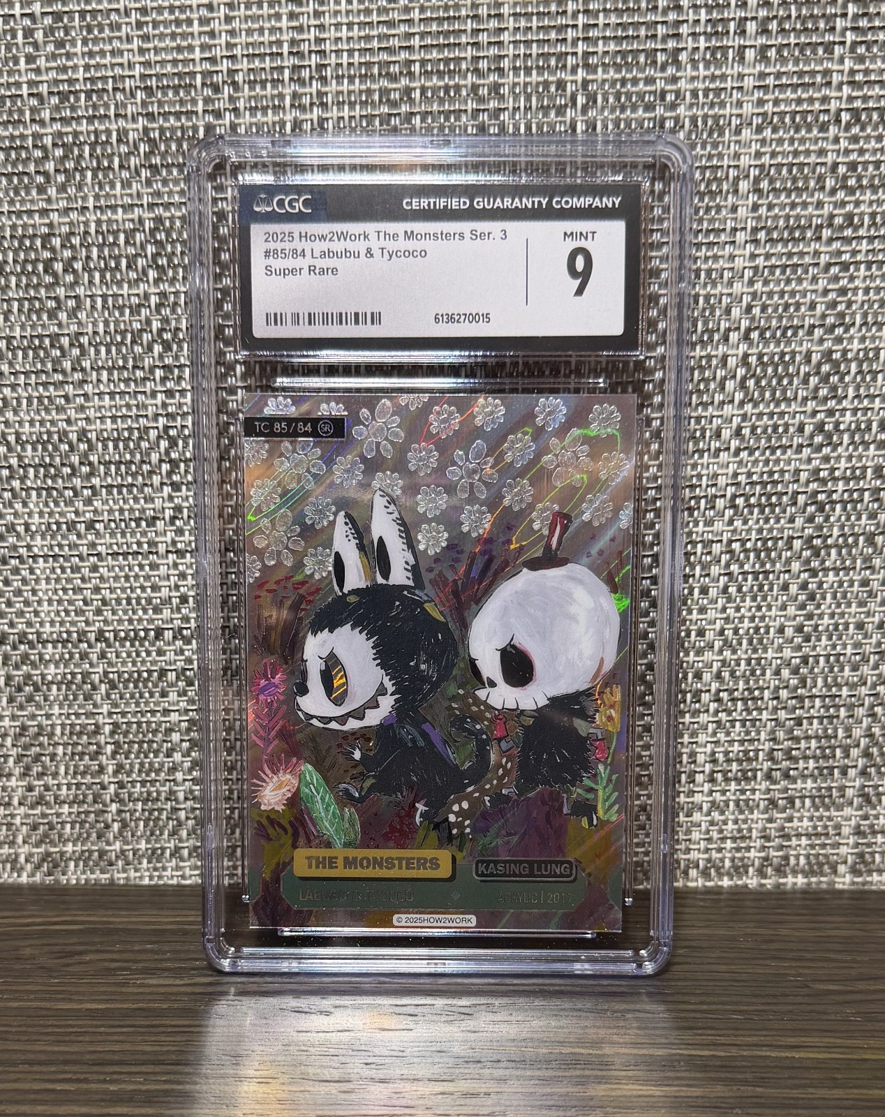 2025 How2Work The Monsters Labubu & Tycoco S3 Kasing L Super Rare TC 85/84 CGC 9