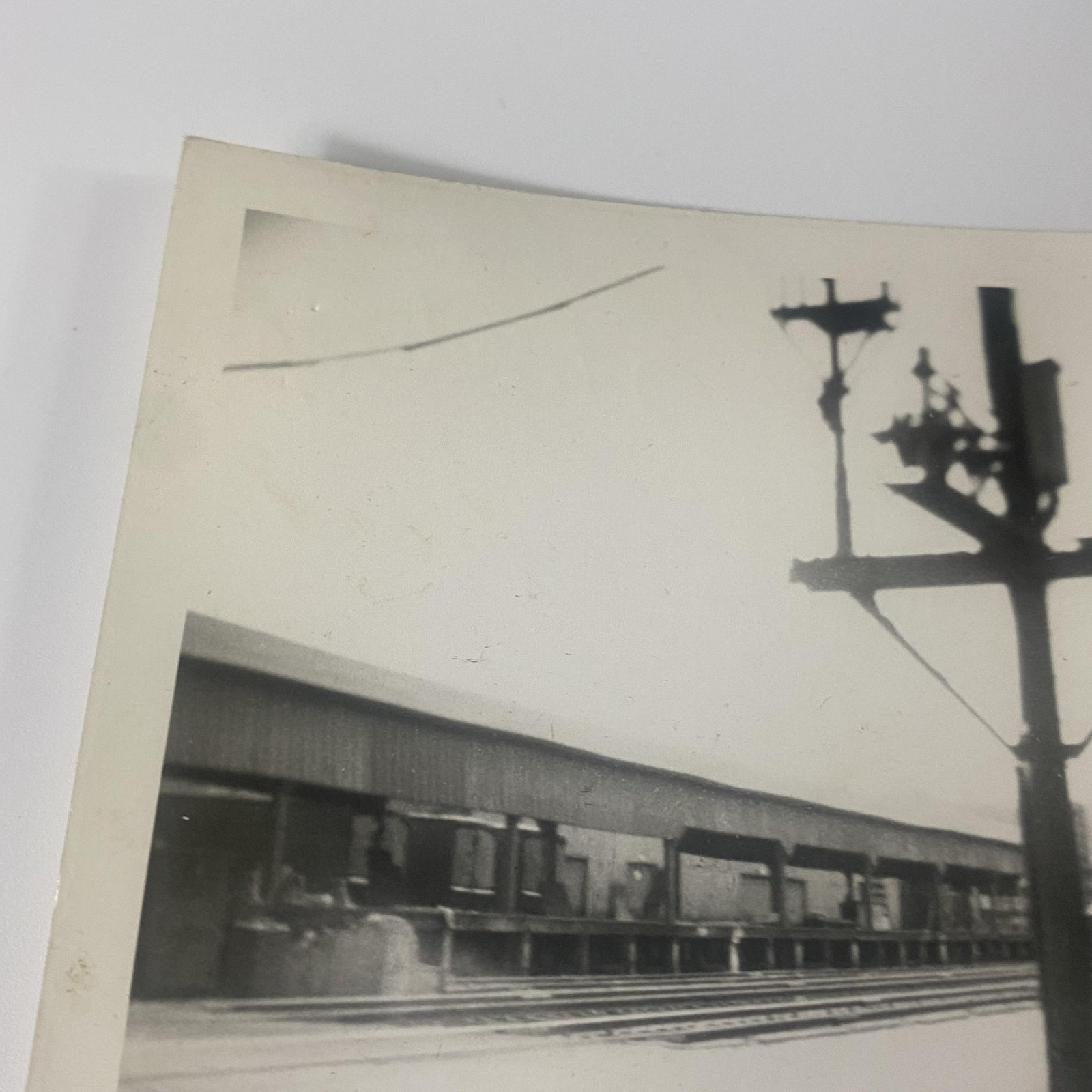 Vintage Sunbury Lackawanna & Reading Railroad Freight Station Photo 3.25×4.5 B&W