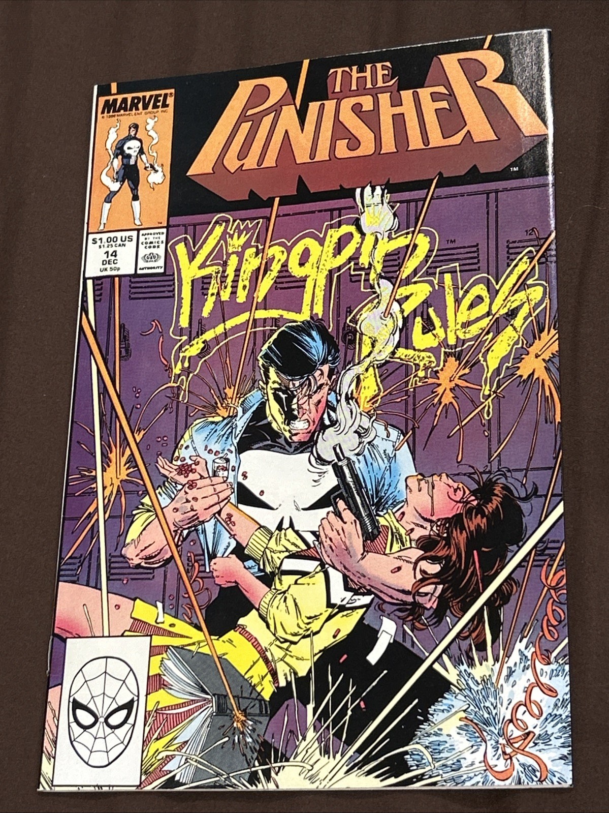 Punisher #14 (Marvel 1988) Baron Portacio Kingpin Very Nice – COMBINED SHIPPING