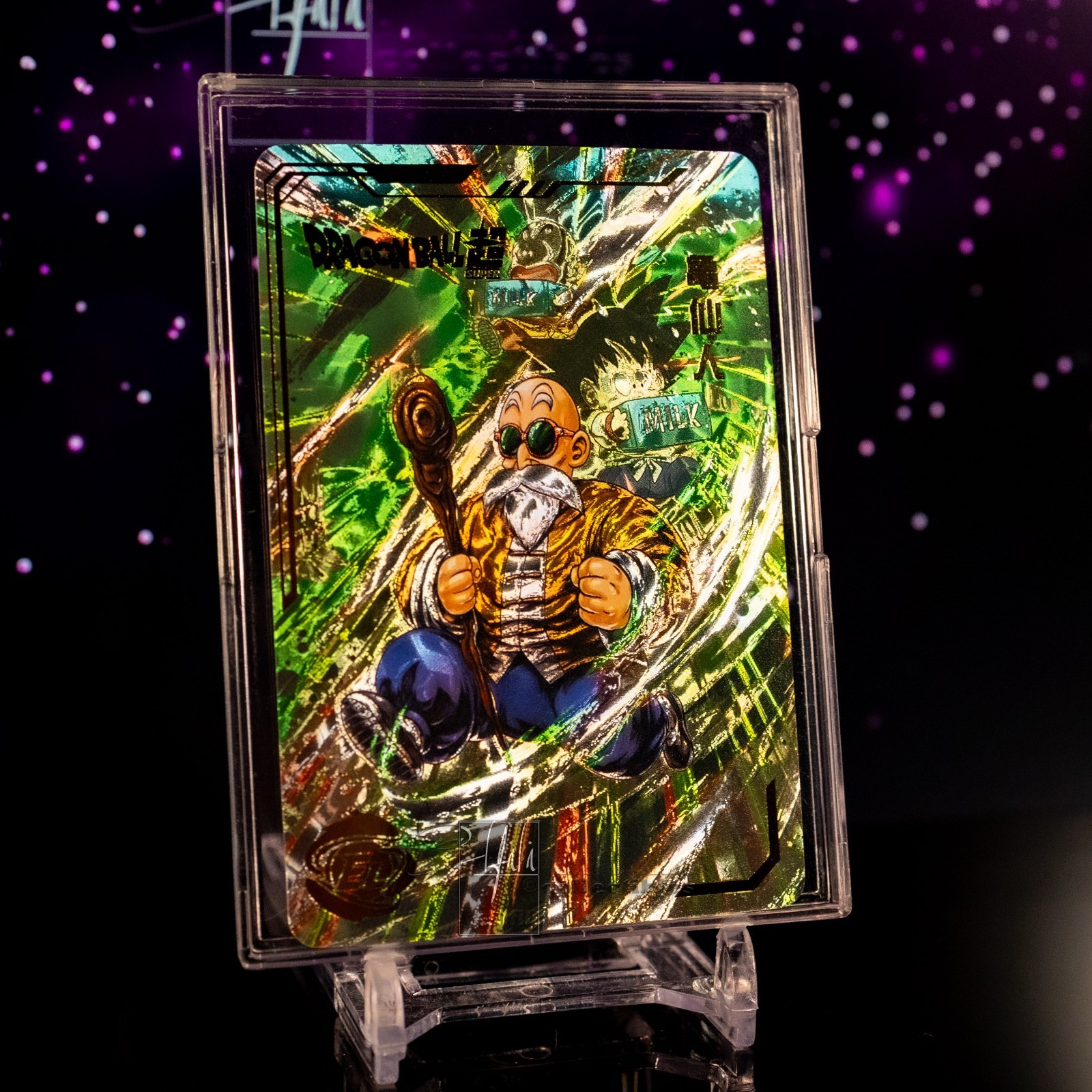 Master Roshi 2022 Dragon Ball Super Anniversary Card Gold Holo EL Textured