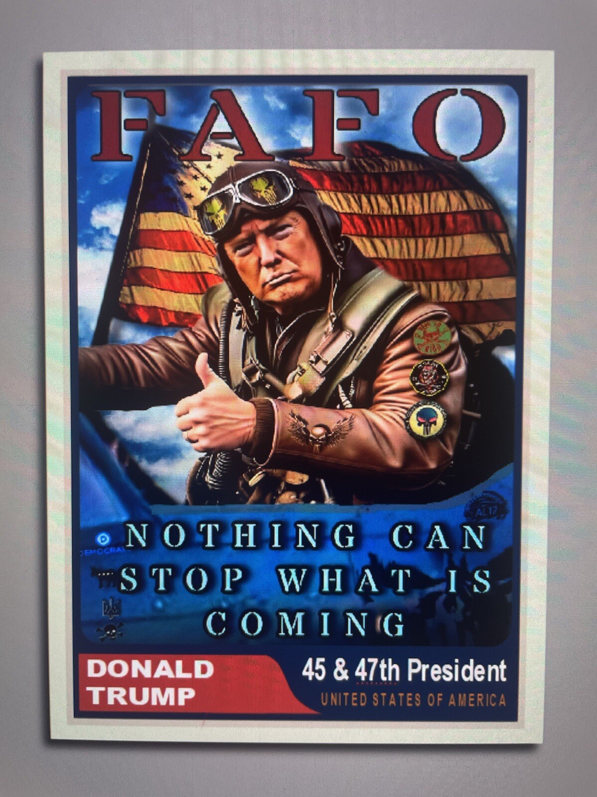 Donald Trump 2024 “47“ Custom ACEO Card FAFO