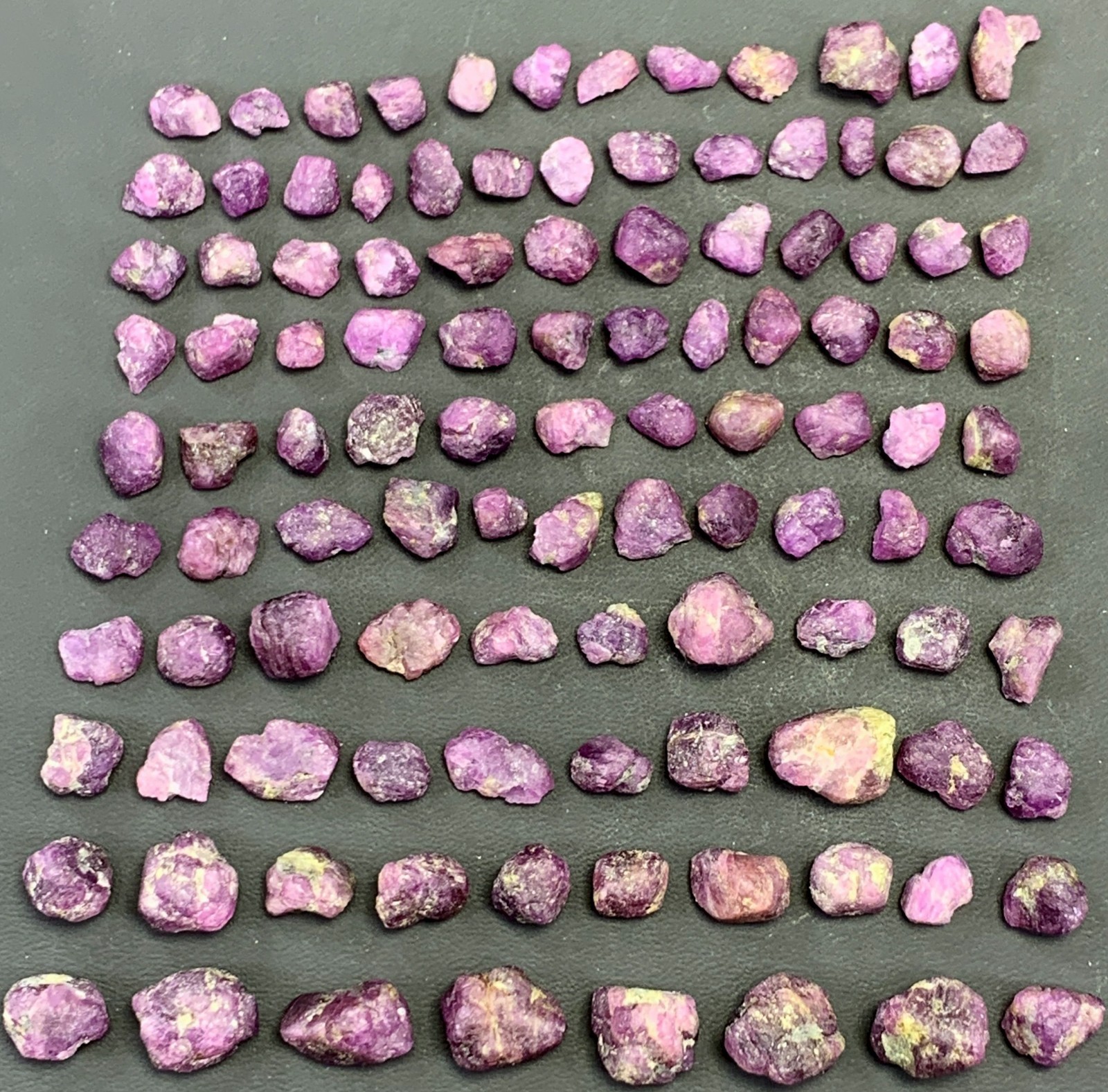 55 Grams Natural Pink Corundum Ruby Crystals Lot From Kashmir Pakistan
