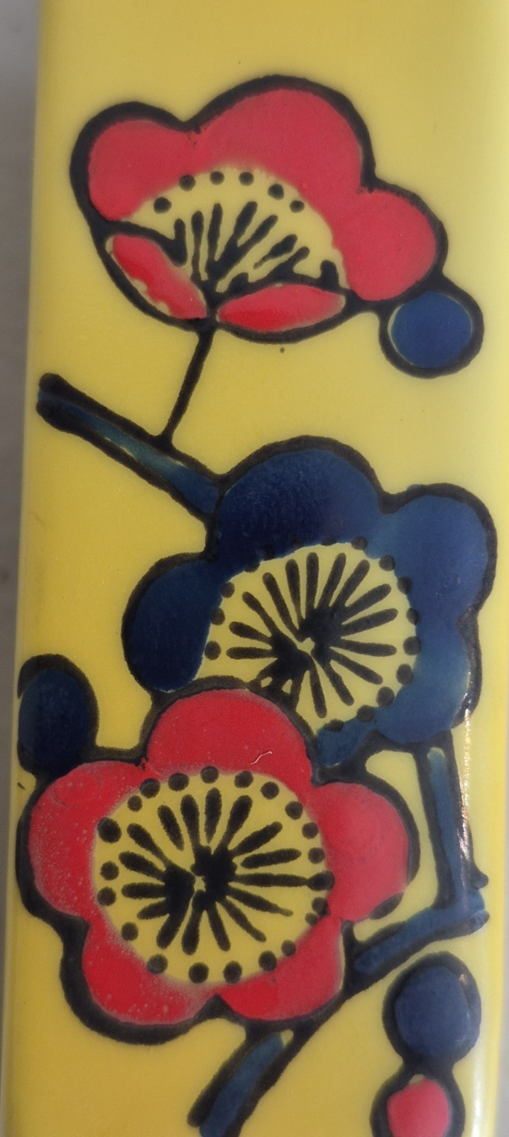 2 Small Hand Painted Ceramic Vases 2.78″ Tall Vintage