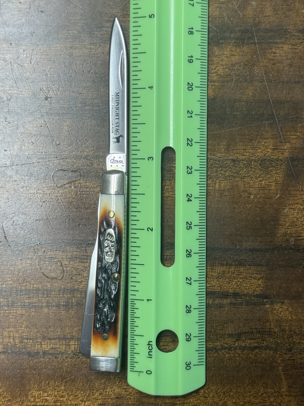 2005 CASE XX MIDNIGHT STAG, FIRST PRODUCTION RUN 2-BLADE, BABY DOC KNIFE 🦌