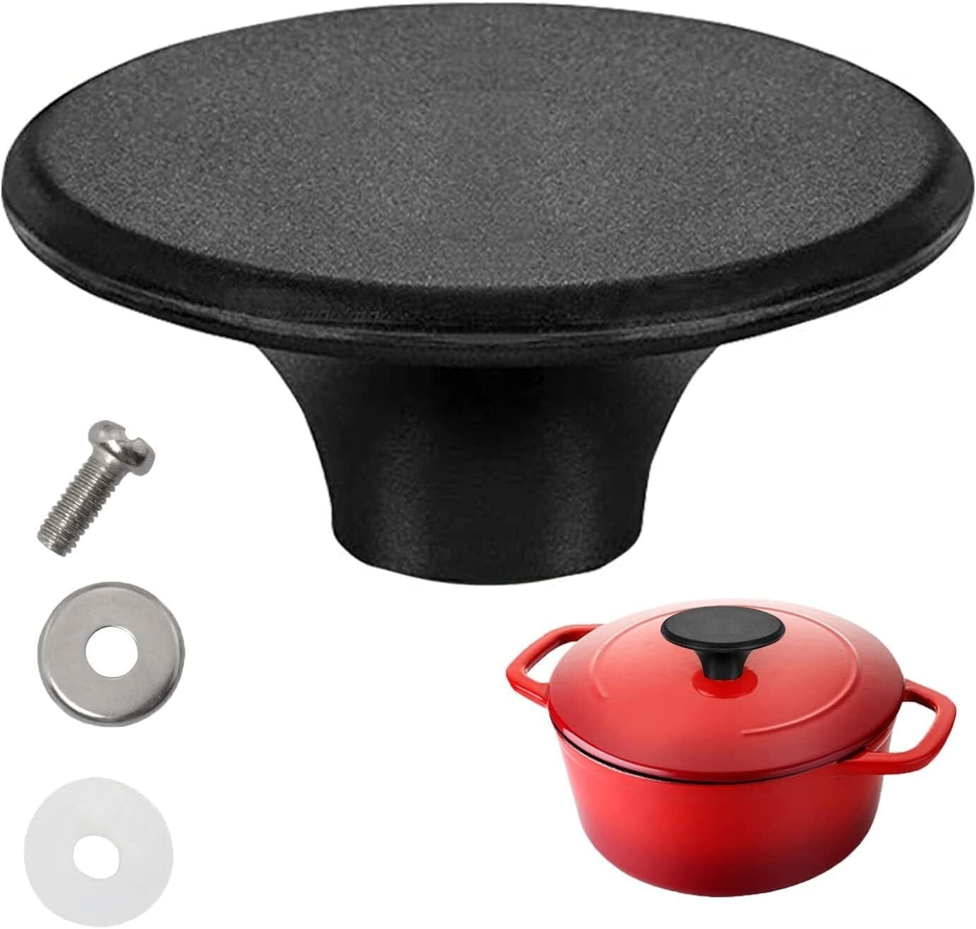 Dutch Oven Knob Pan Lid Handle Replacement Knob for Le Creuset, Lodge, Aldi and