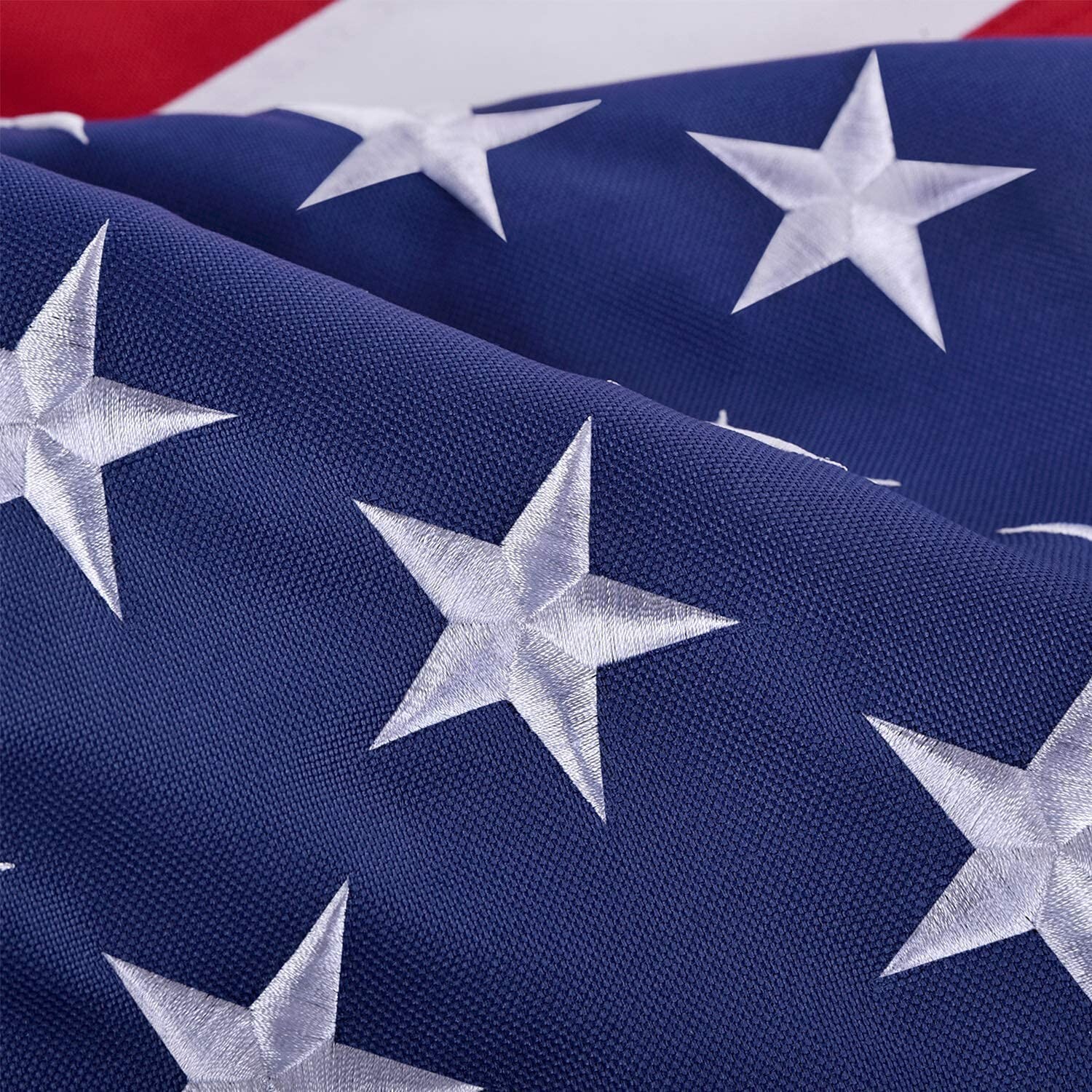 American Flag 5×8 ft Outdoor US Flag UV Protected Embroidered Stars Sewn Stripes