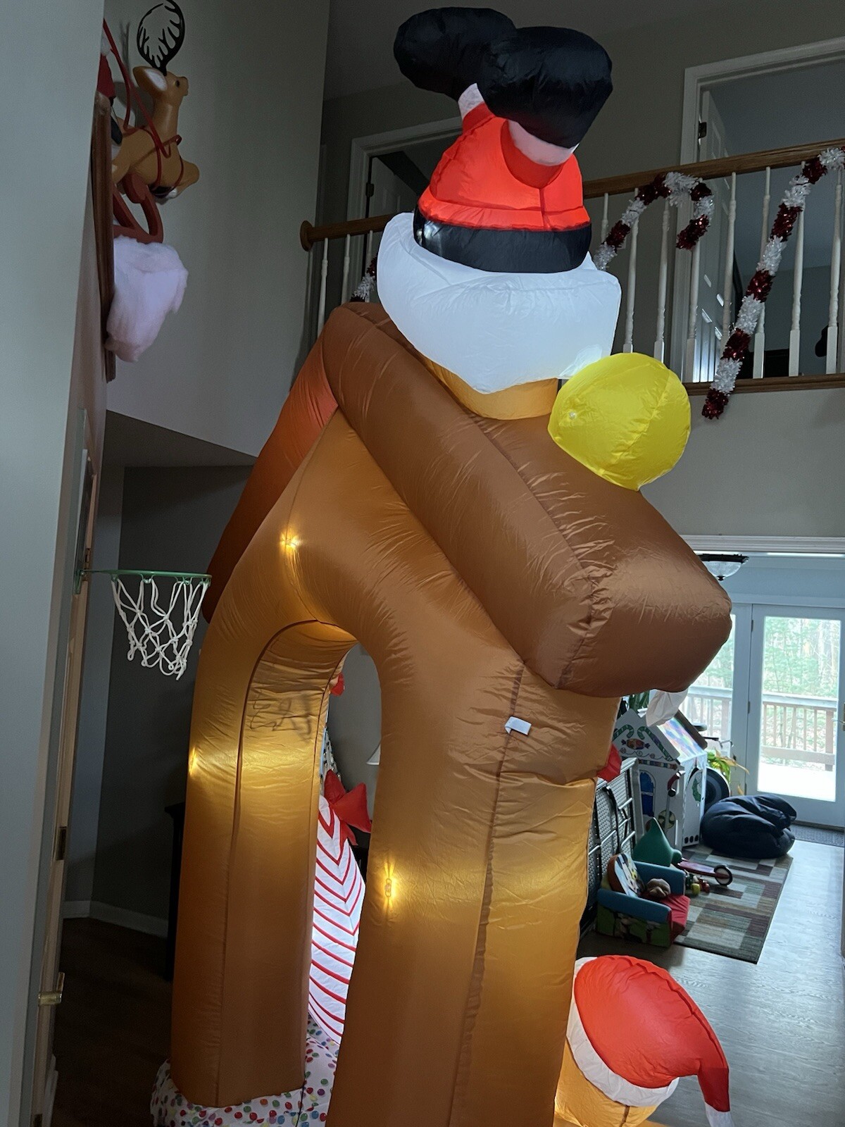 10ft Christmas Inflatable Gingerbread House Archway Cookie House Candycane Decor