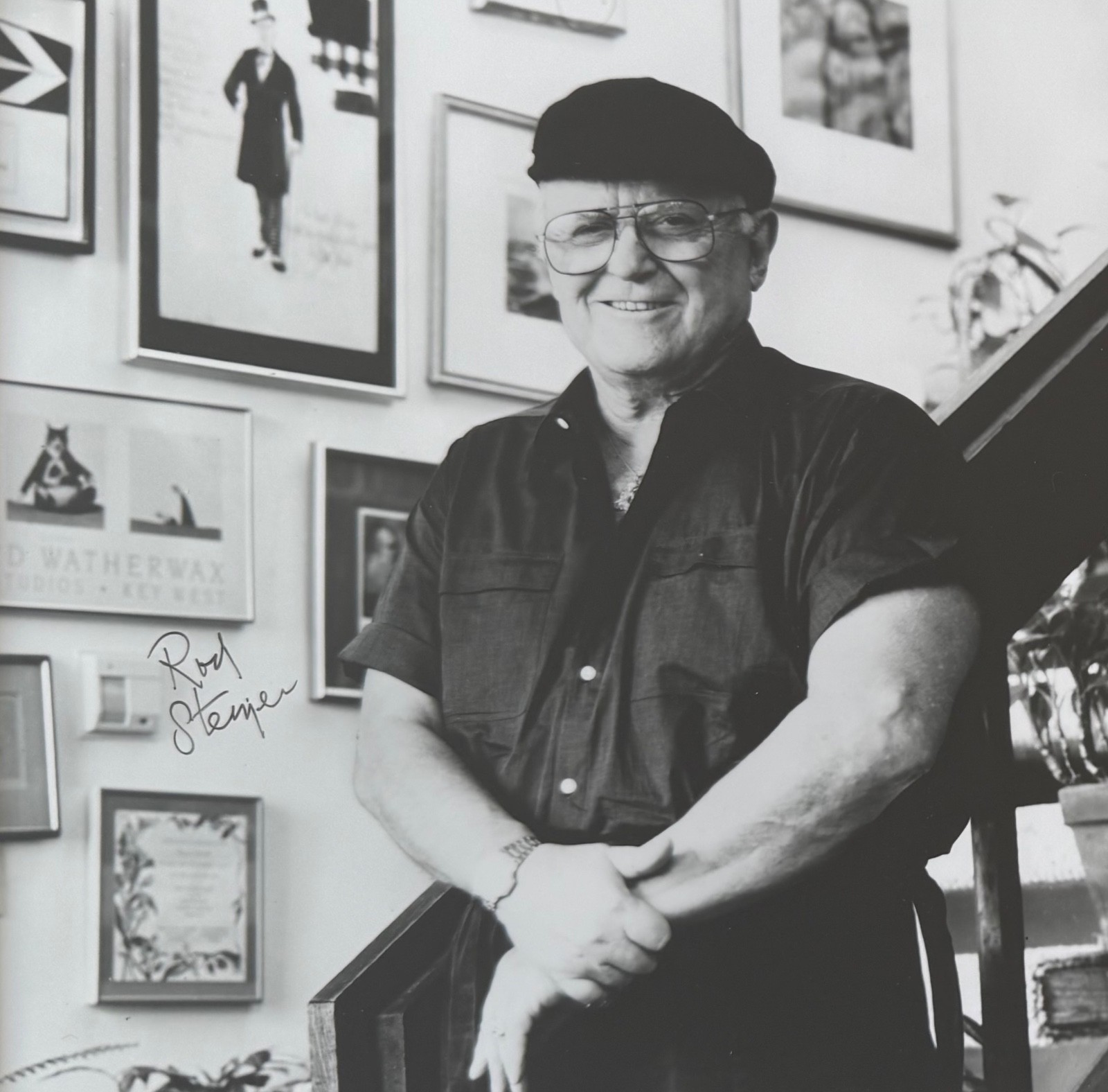 Rod Steiger Award Winning Actor Framed 25cm X 20cm 100% Hand Signed Photo & COA