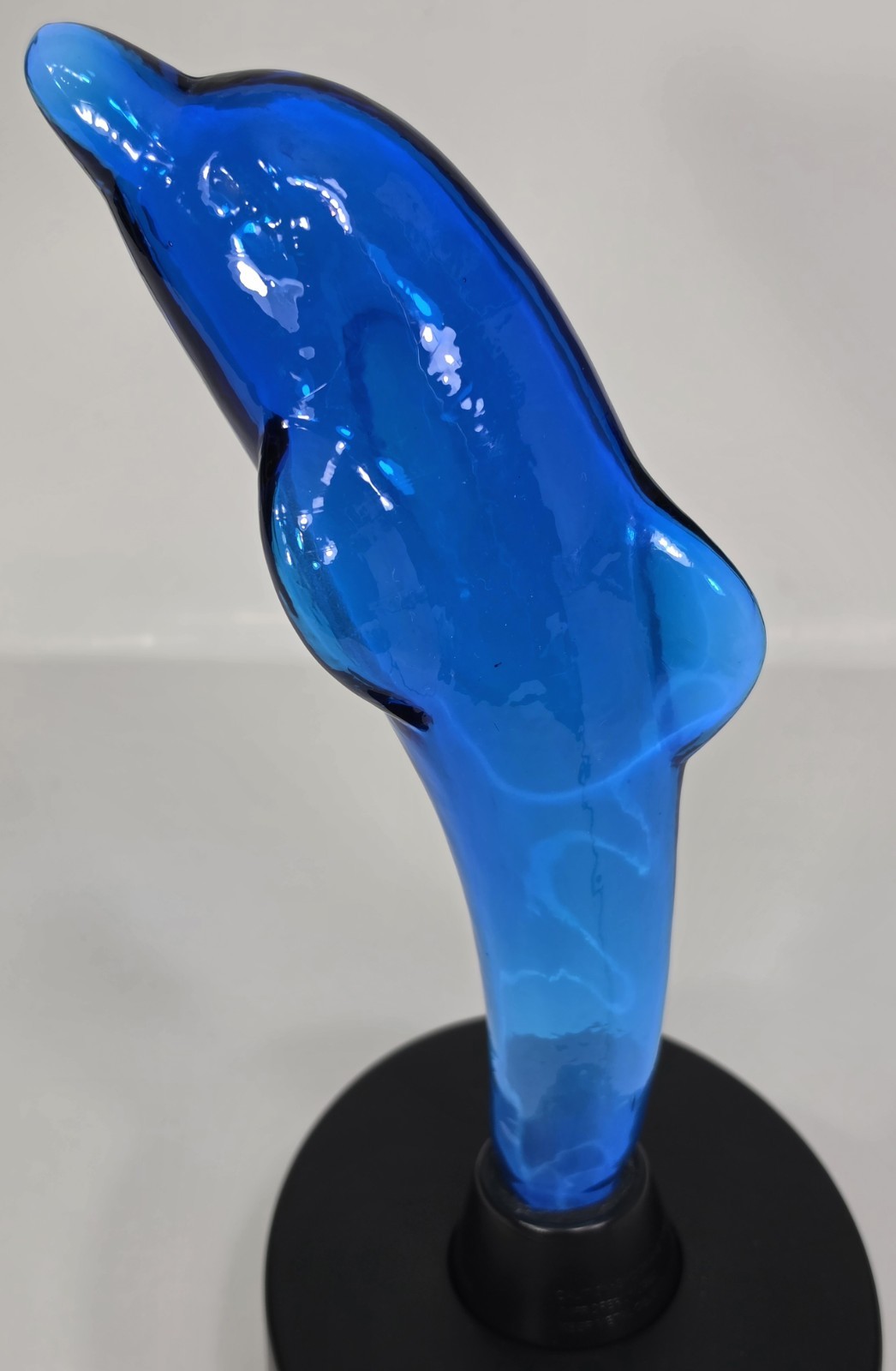 Vtg LumiSource Blue Dolphin Electra Plasma Lamp 12″ Y2K Retro Light