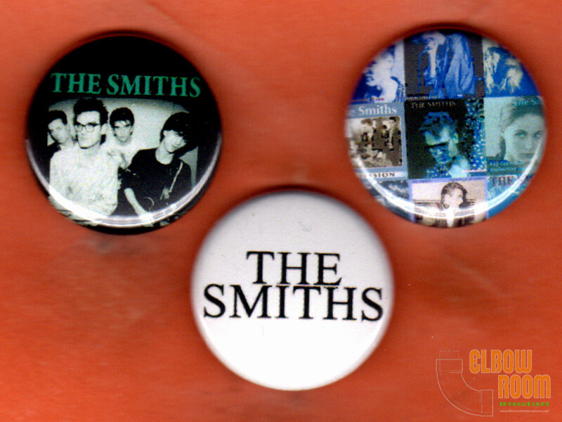 Set of three 1″ The Smiths pins buttons band group