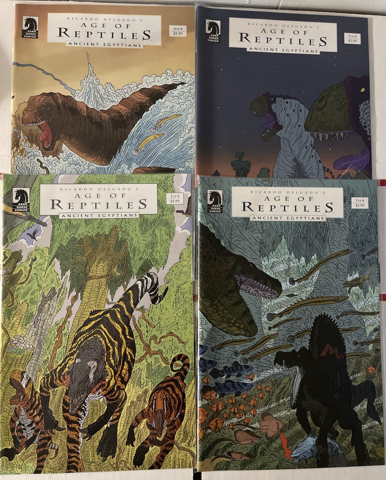 AGE OF REPTILES ANCIENT EGYPTIANS #1-4 COMPLETE SET RICARDO DELGADO 2015
